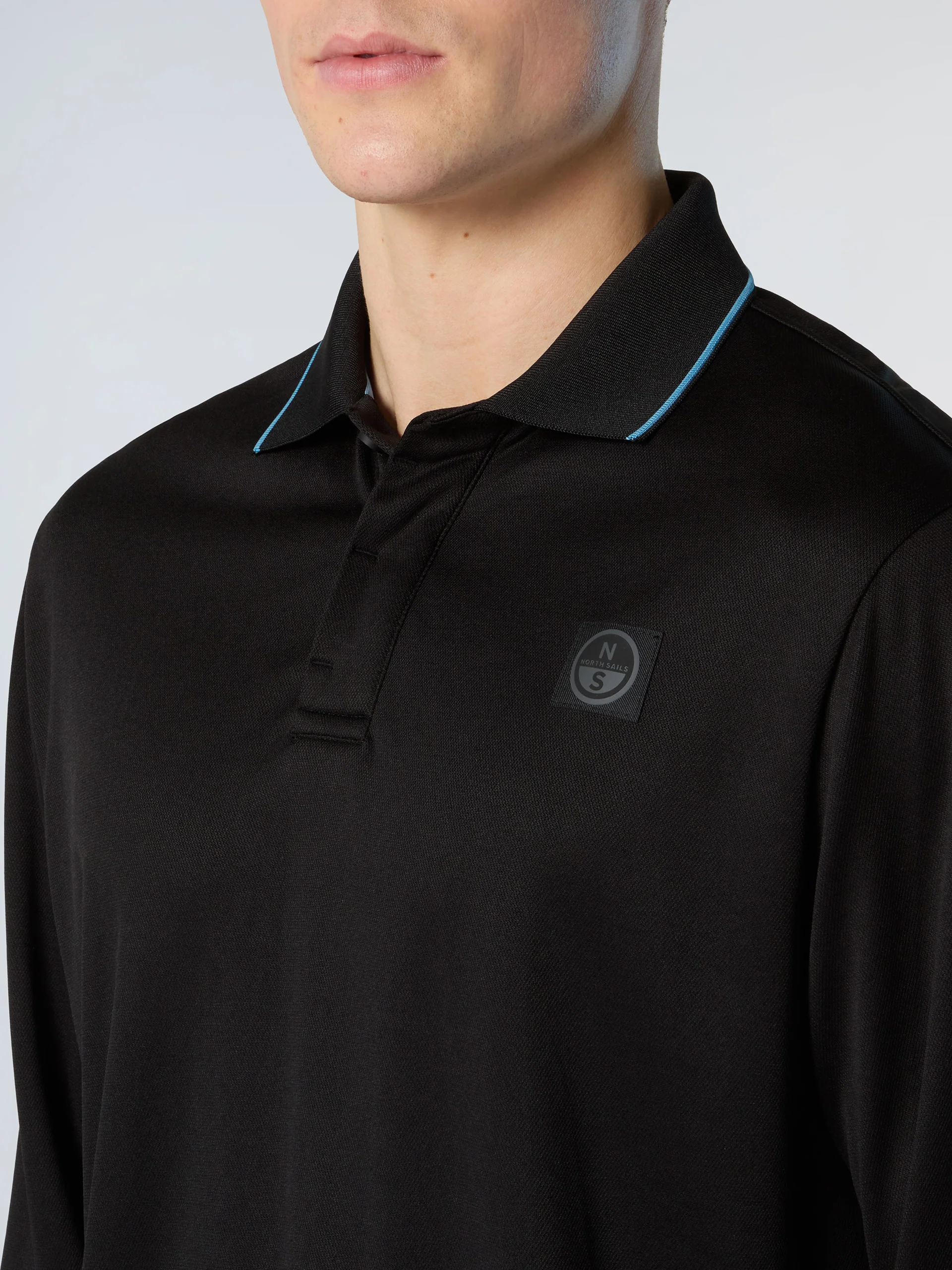 Coolmax piqué long-sleeved polo shirt - Image 12