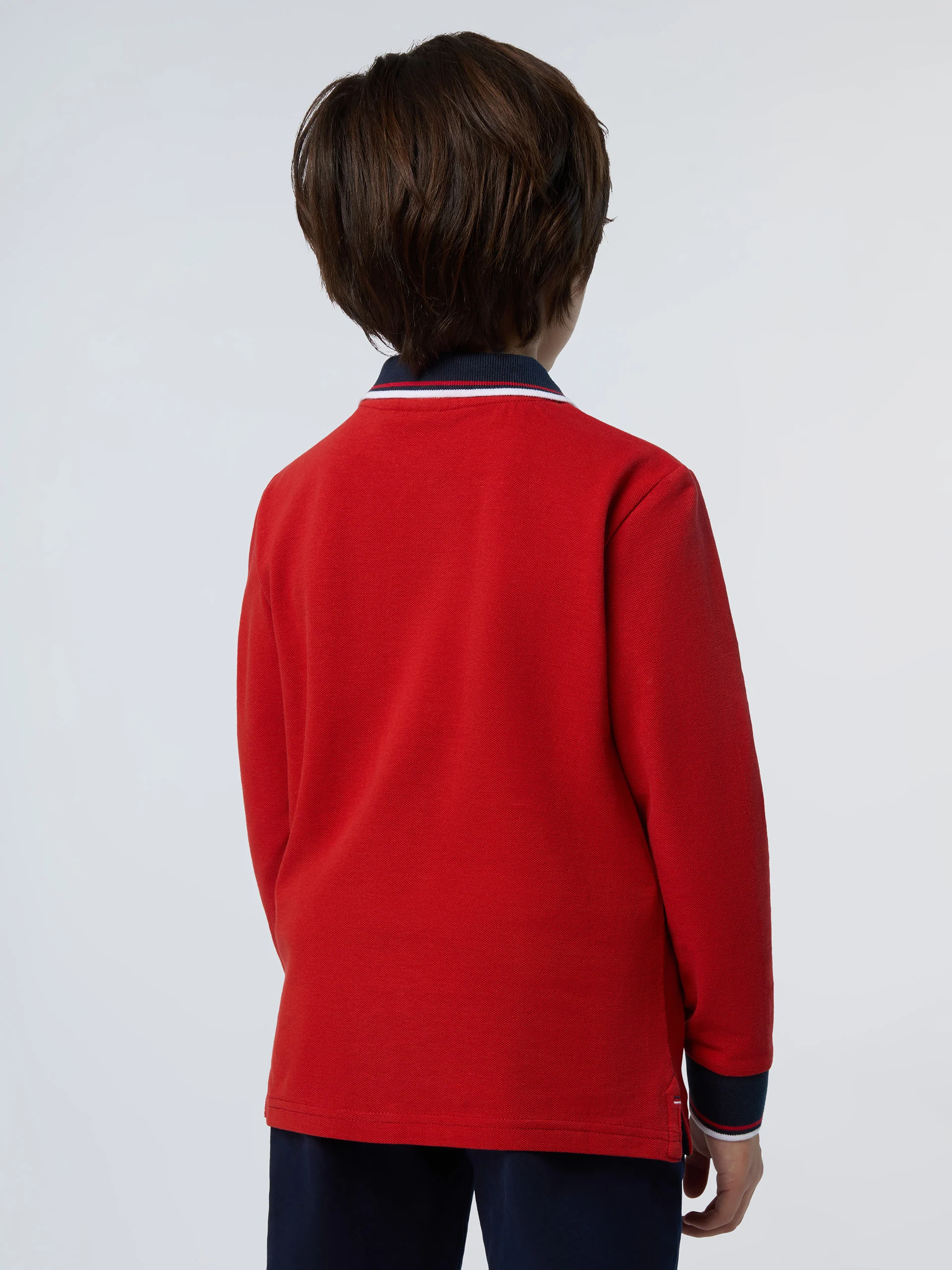 Polo shirt with collar lettering - Image 11