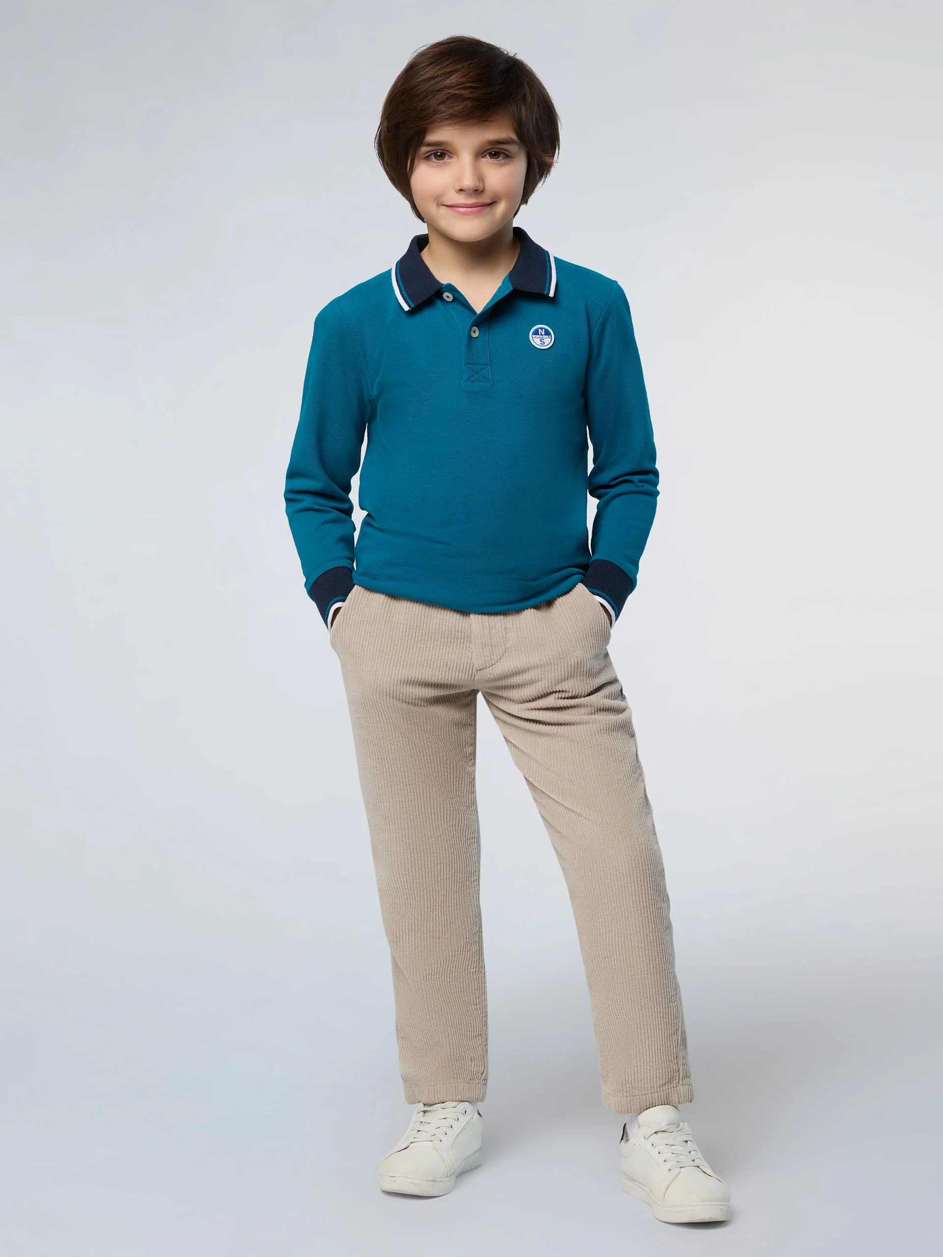 Polo shirt with collar lettering - Image 19