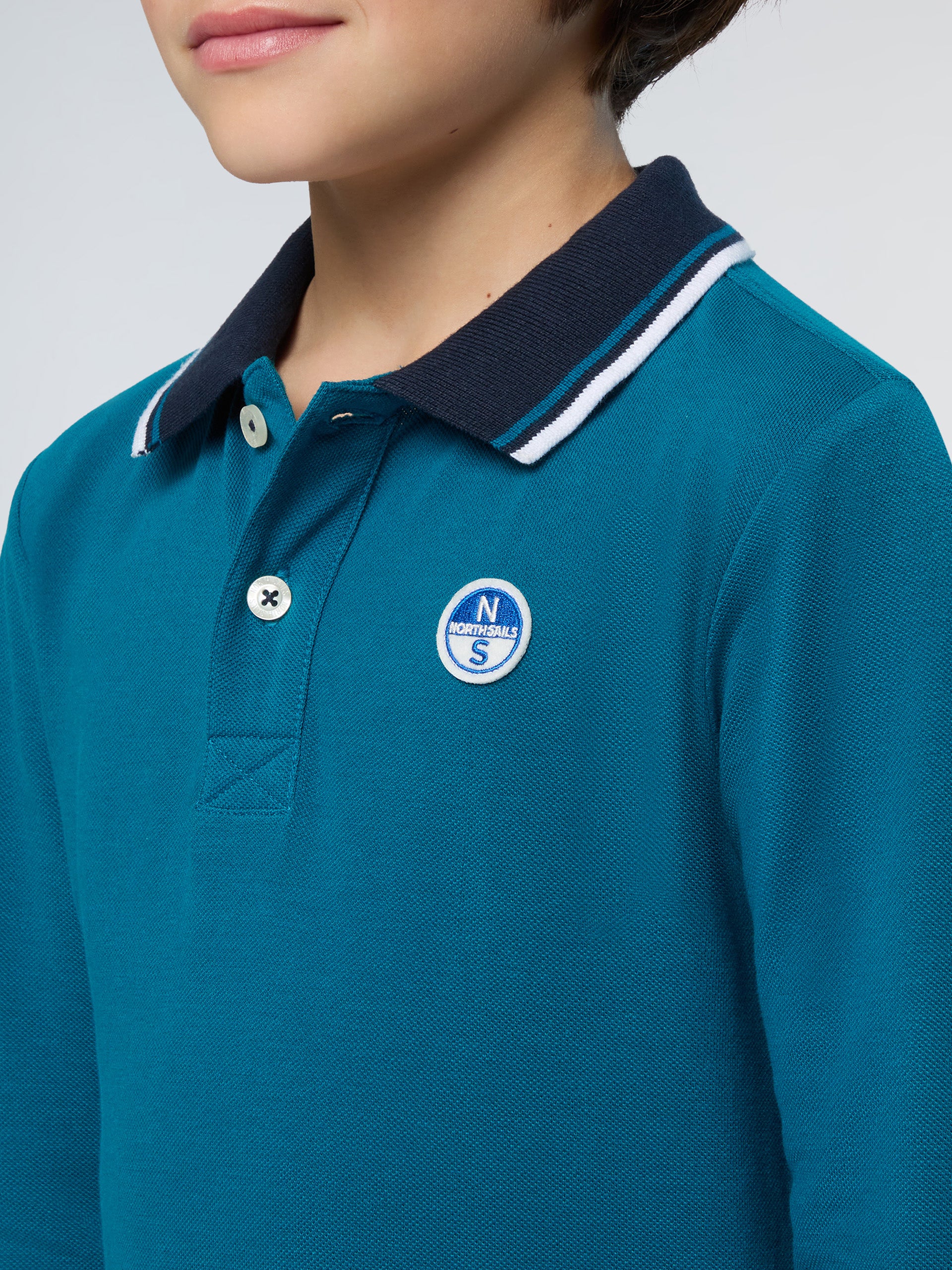Polo shirt with collar lettering - Image 20