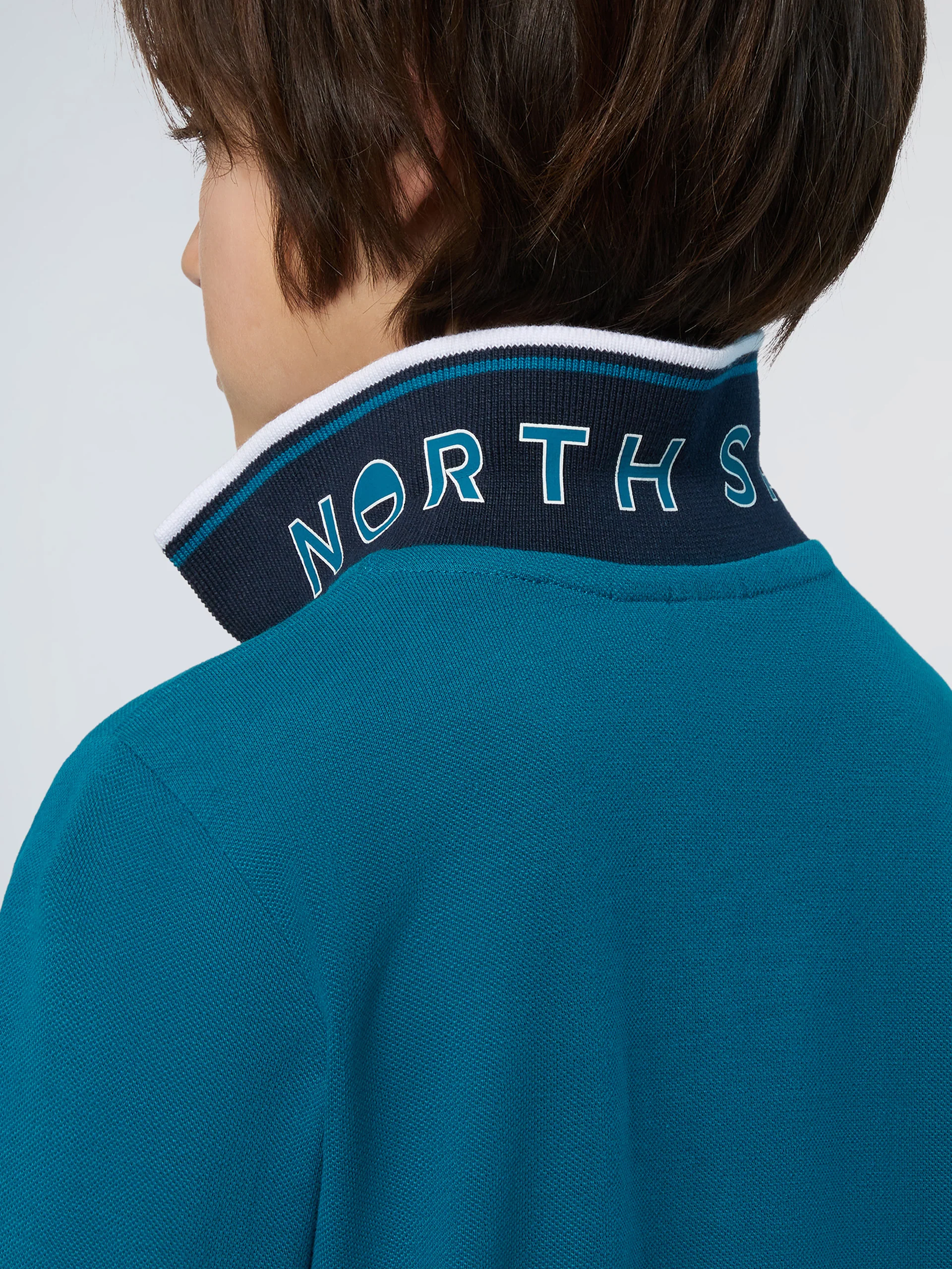 Polo shirt with collar lettering - Image 21