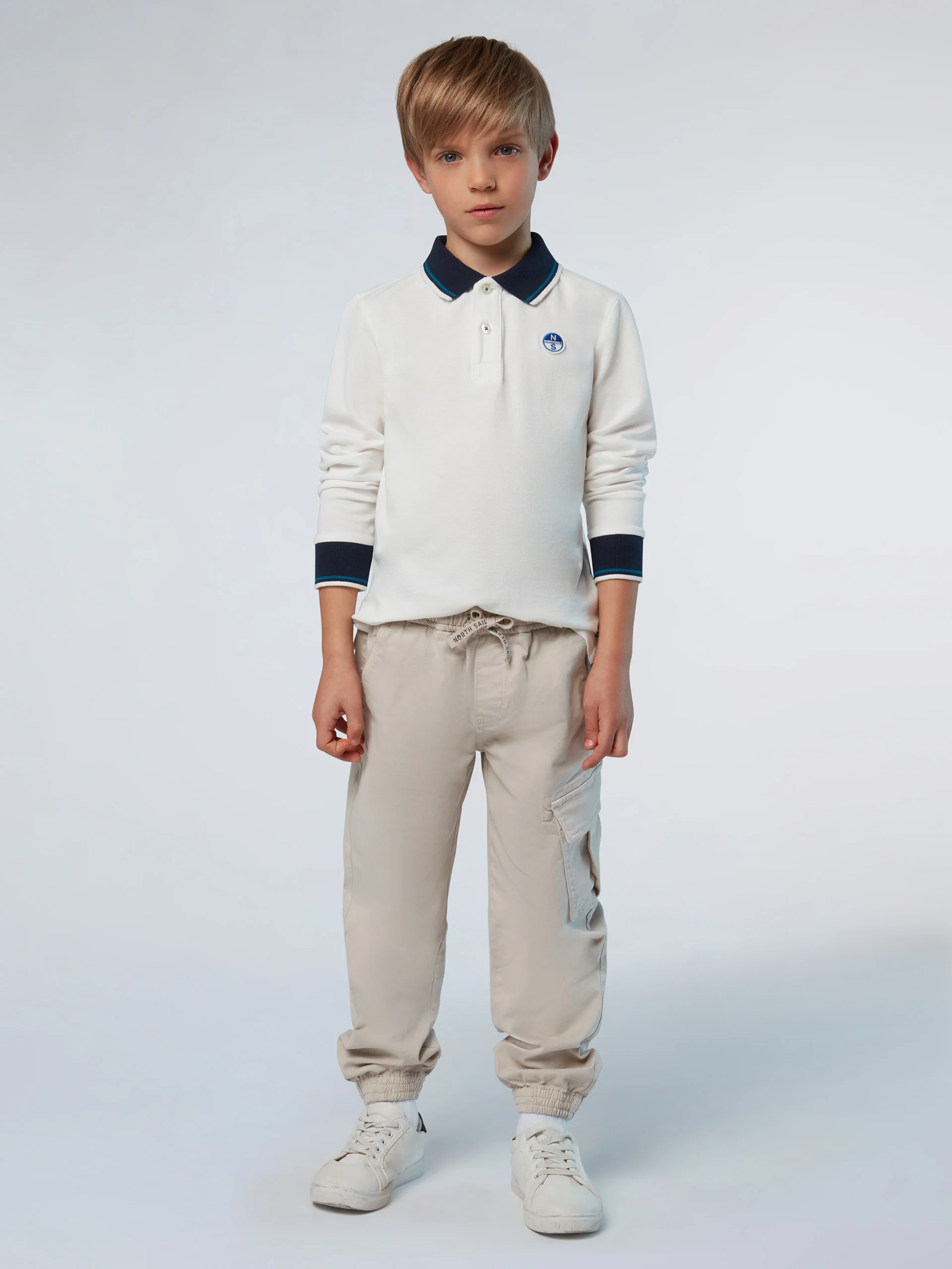 Polo shirt with collar lettering - Image 5
