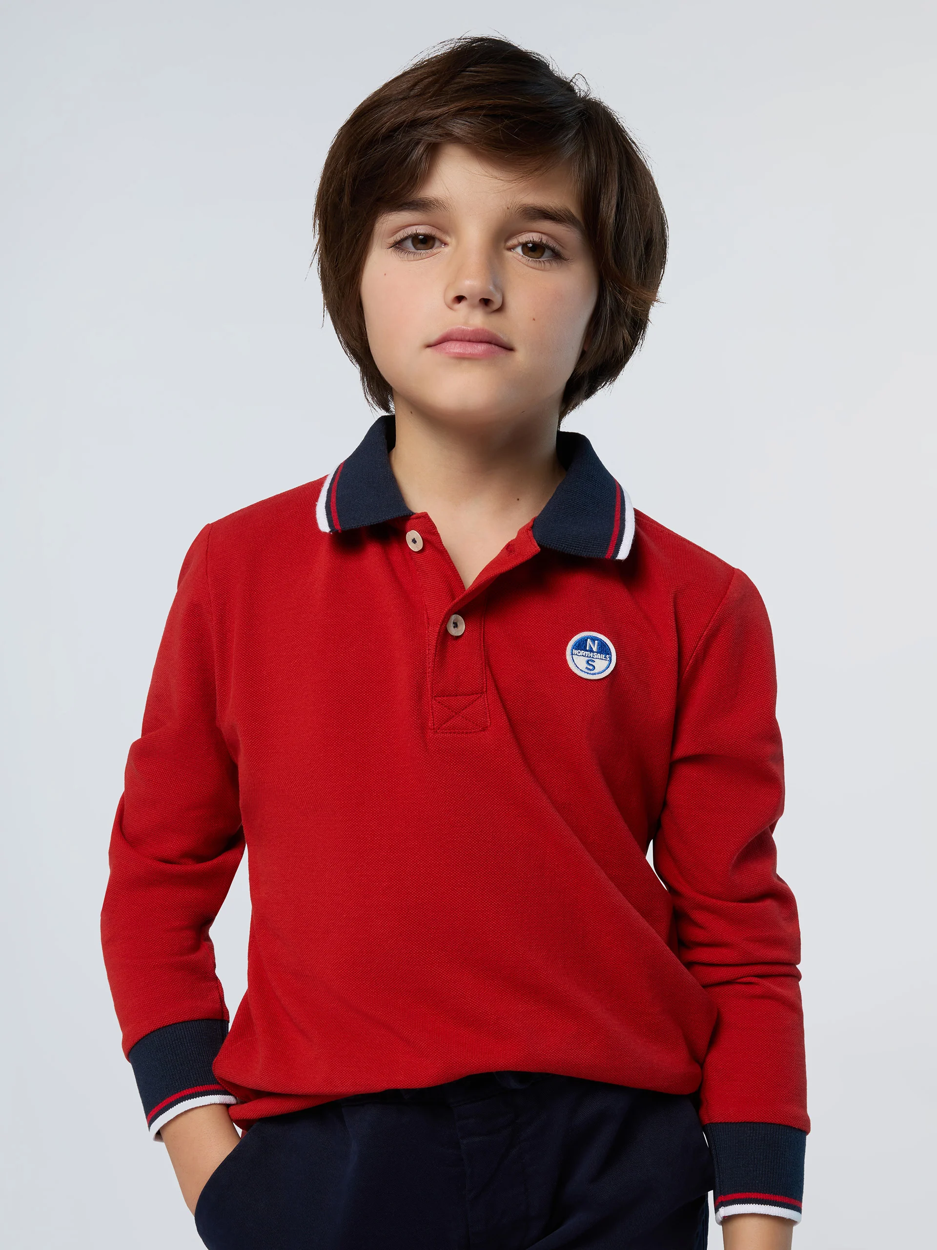 Polo shirt with collar lettering - Image 9
