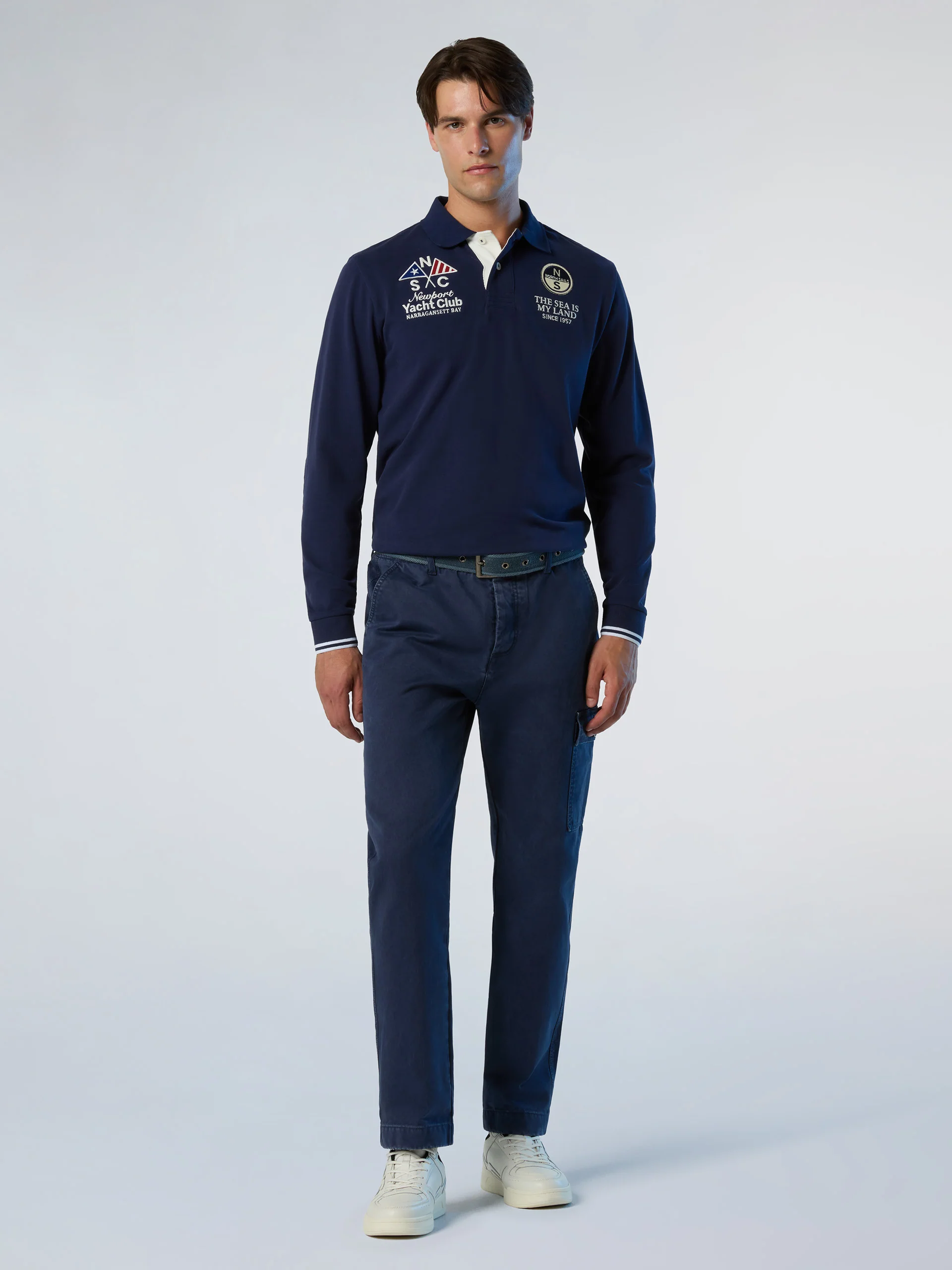 Archival long-sleeved polo short - Image 5