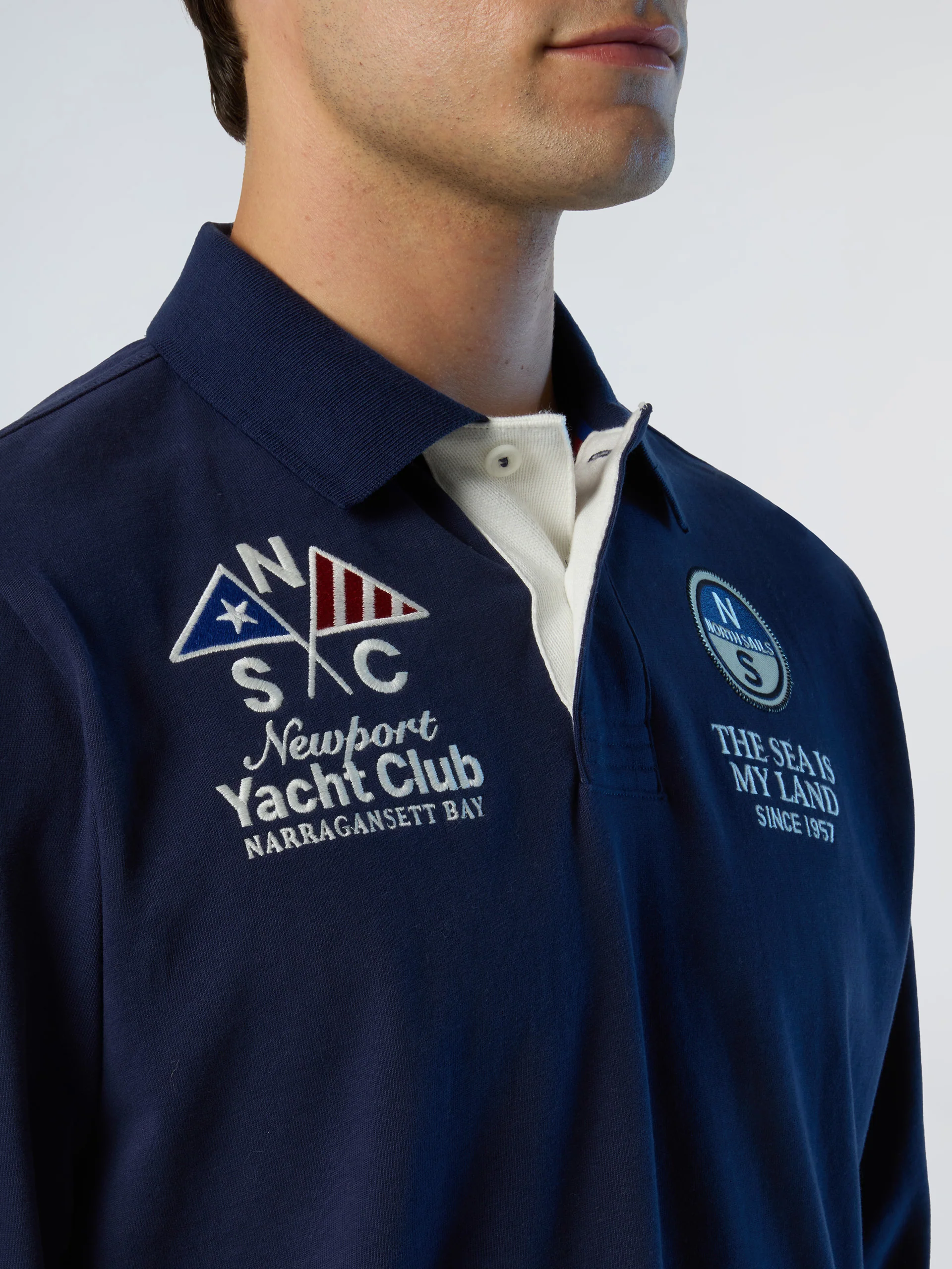 Archival long-sleeved polo short - Image 7