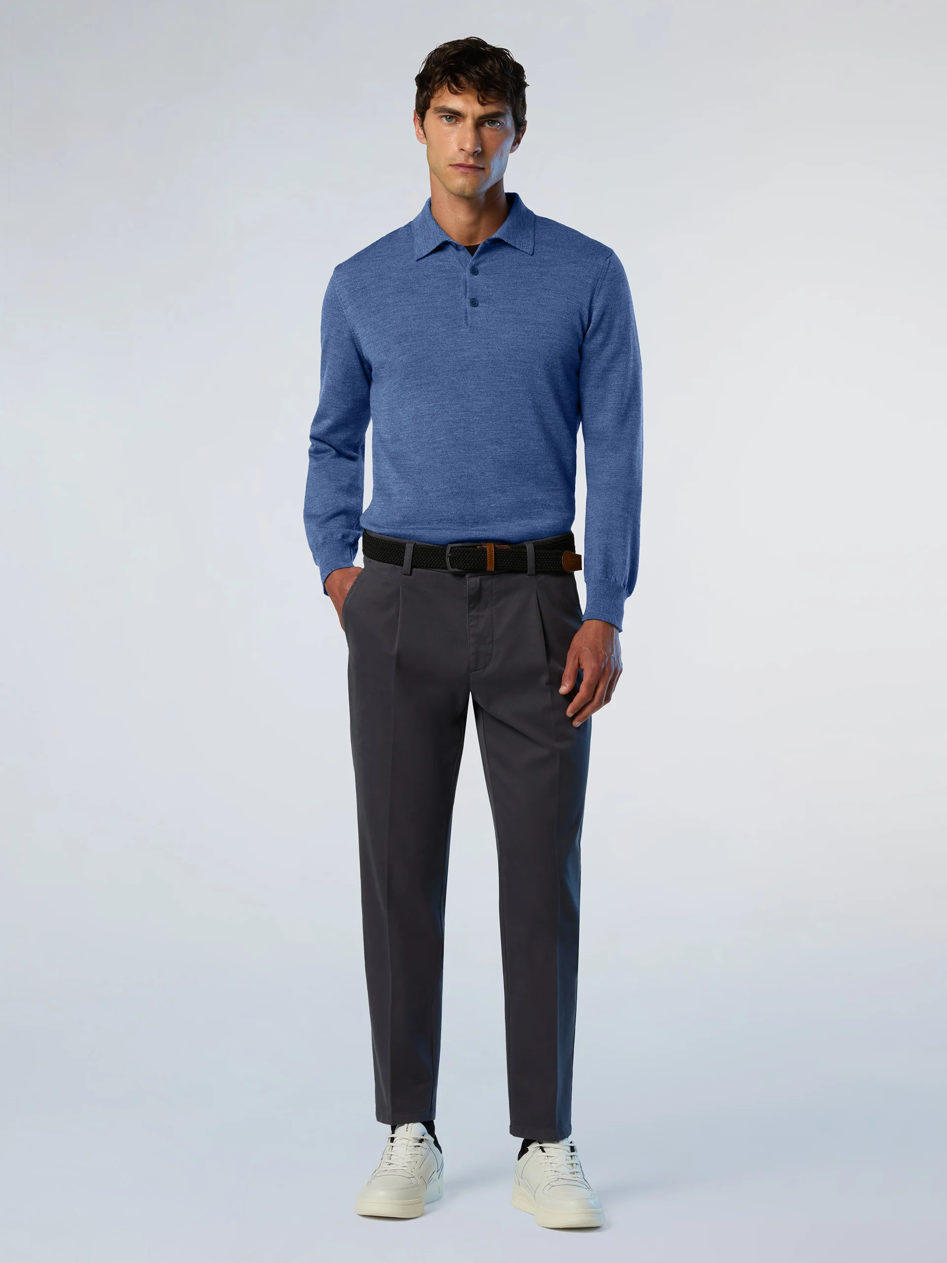 Merino wool polo sweater - Image 18