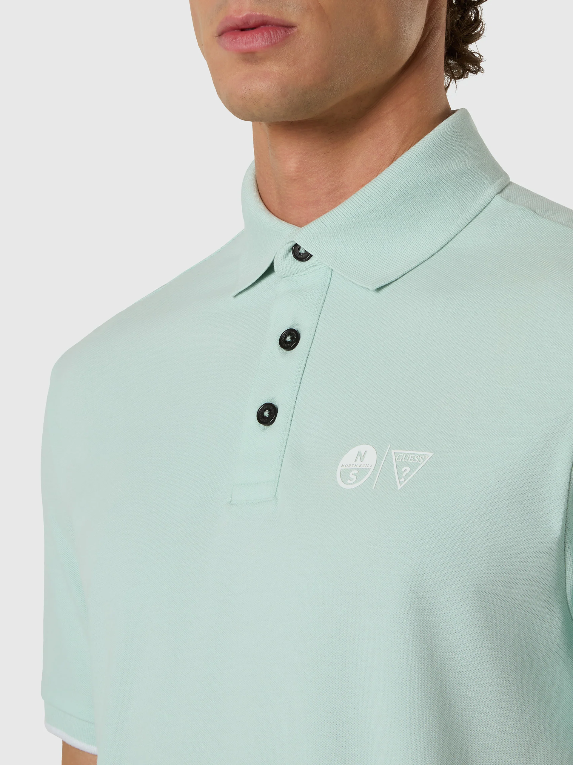 GUESS X NORTH SAILS SHORT SLEEVE POLO - Image 9