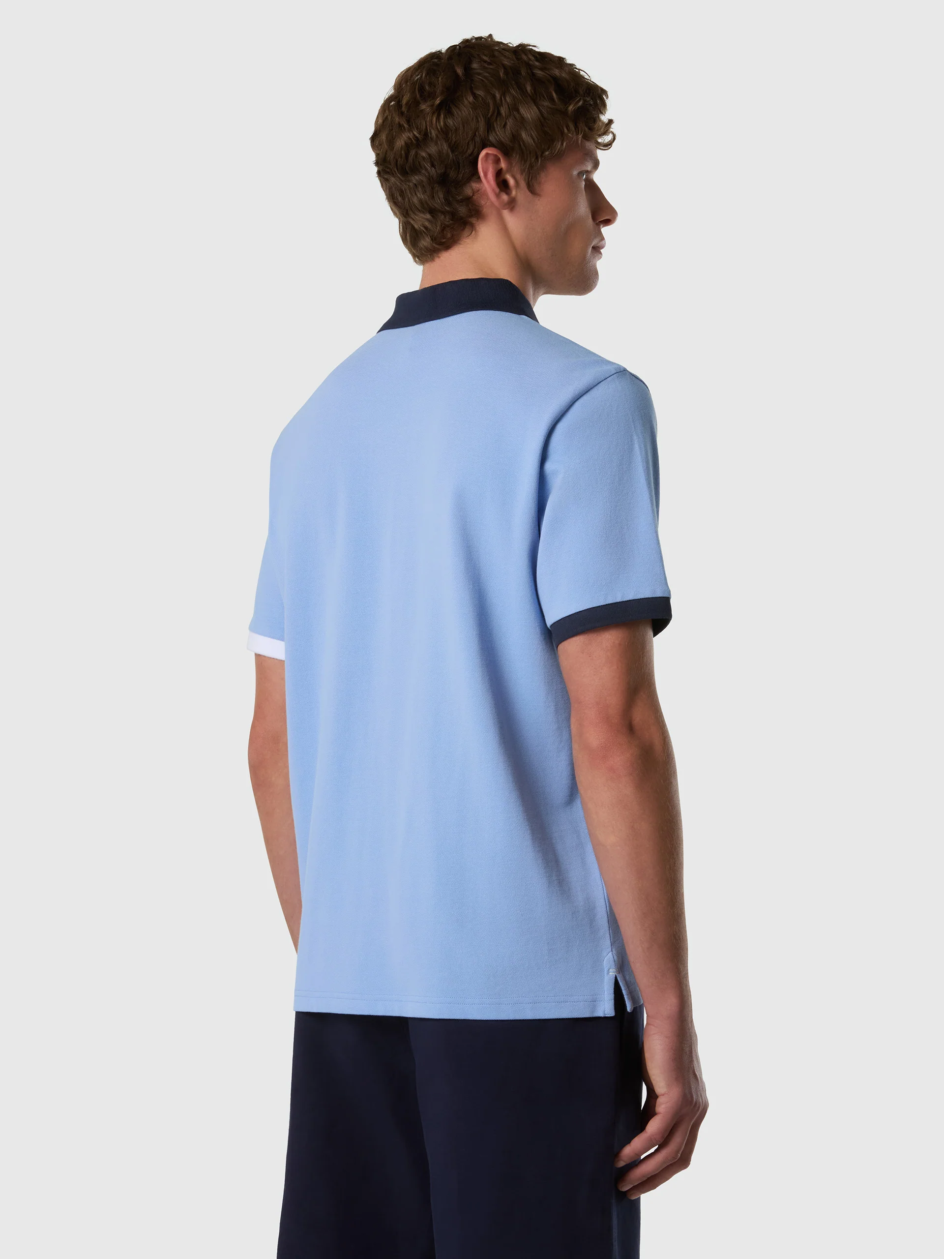 Polo shirt with mismatch cuffs - Image 25