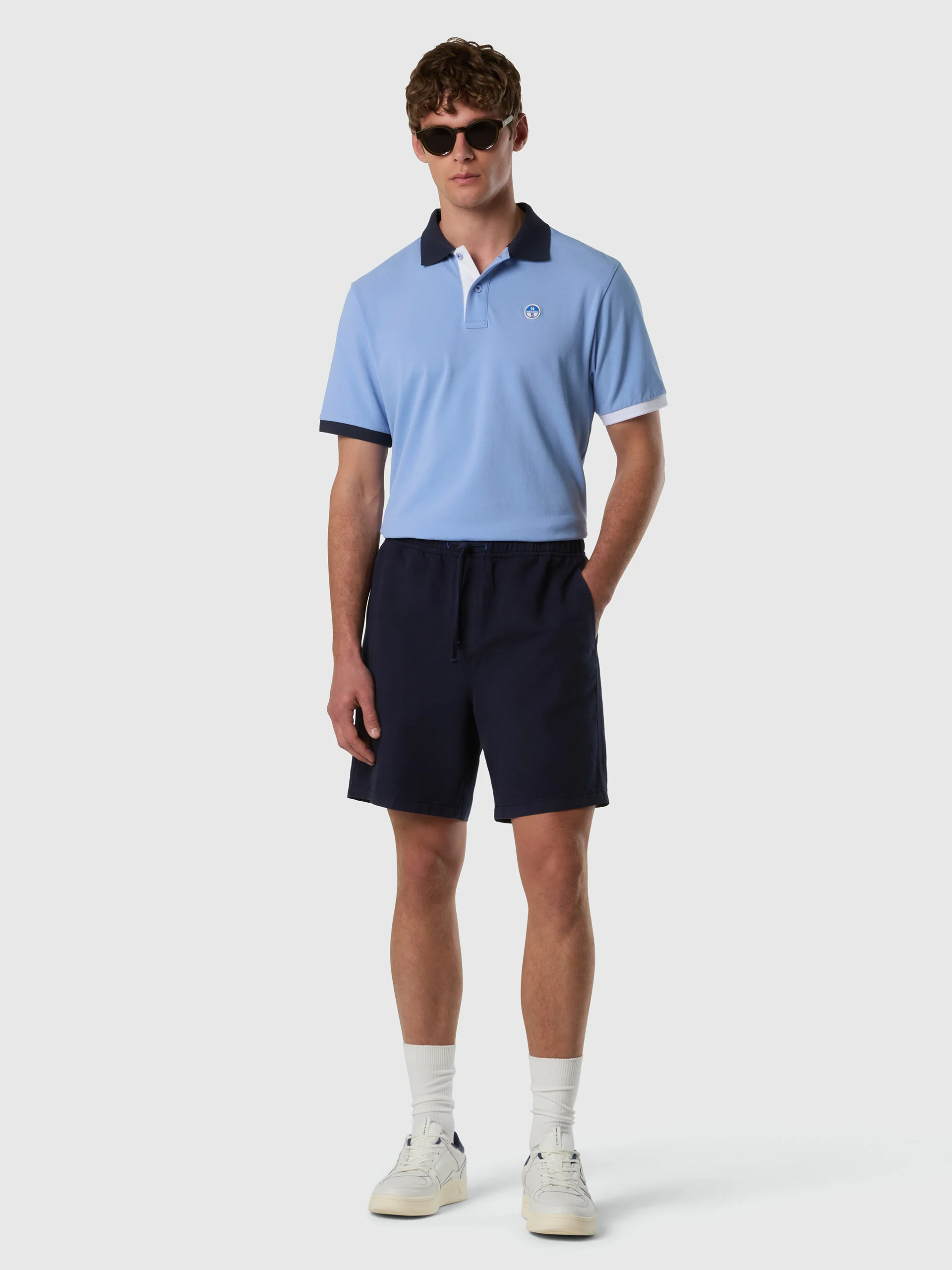 Polo shirt with mismatch cuffs - Image 26