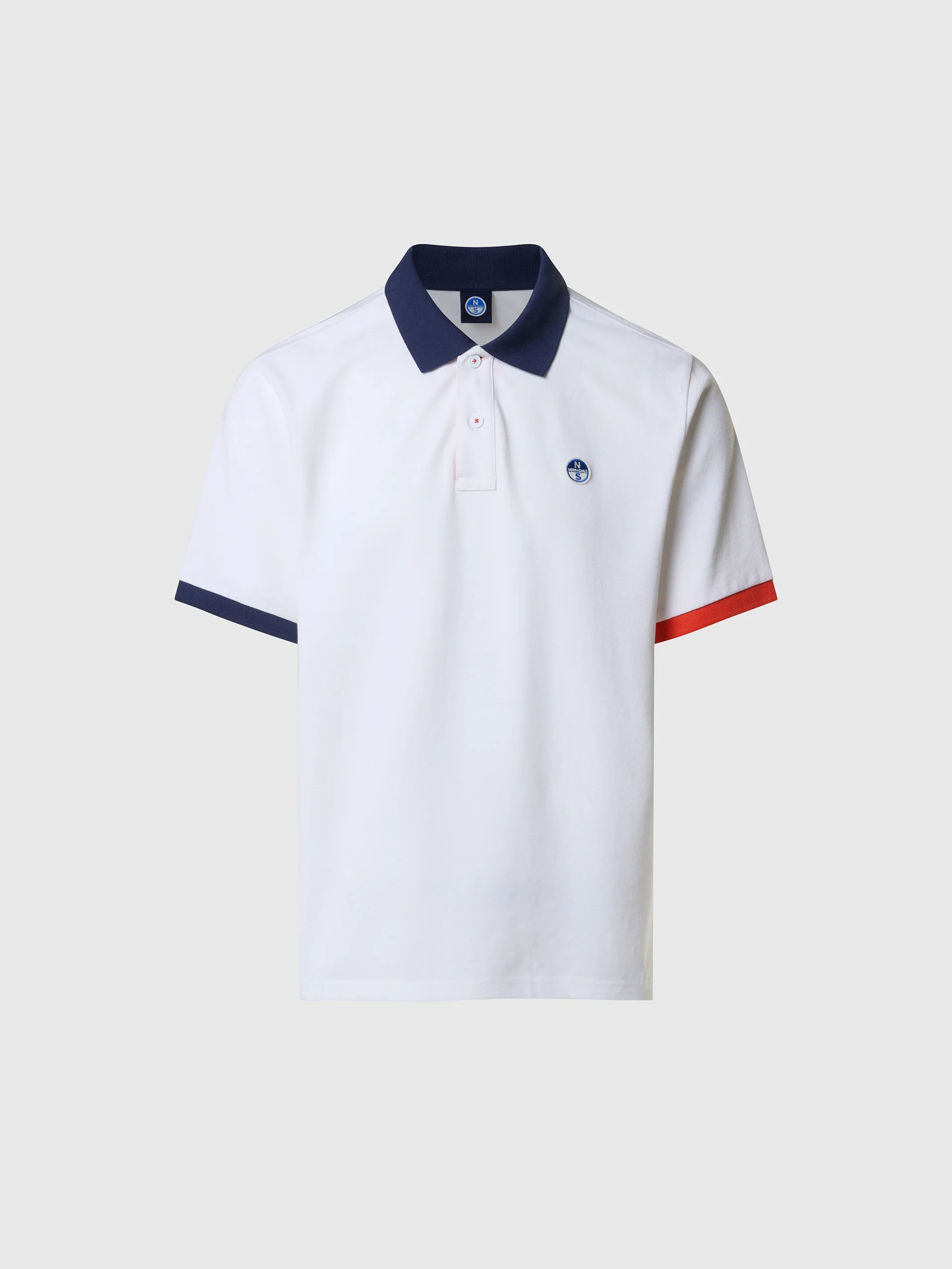 Polo shirt with mismatch cuffs - Image 3