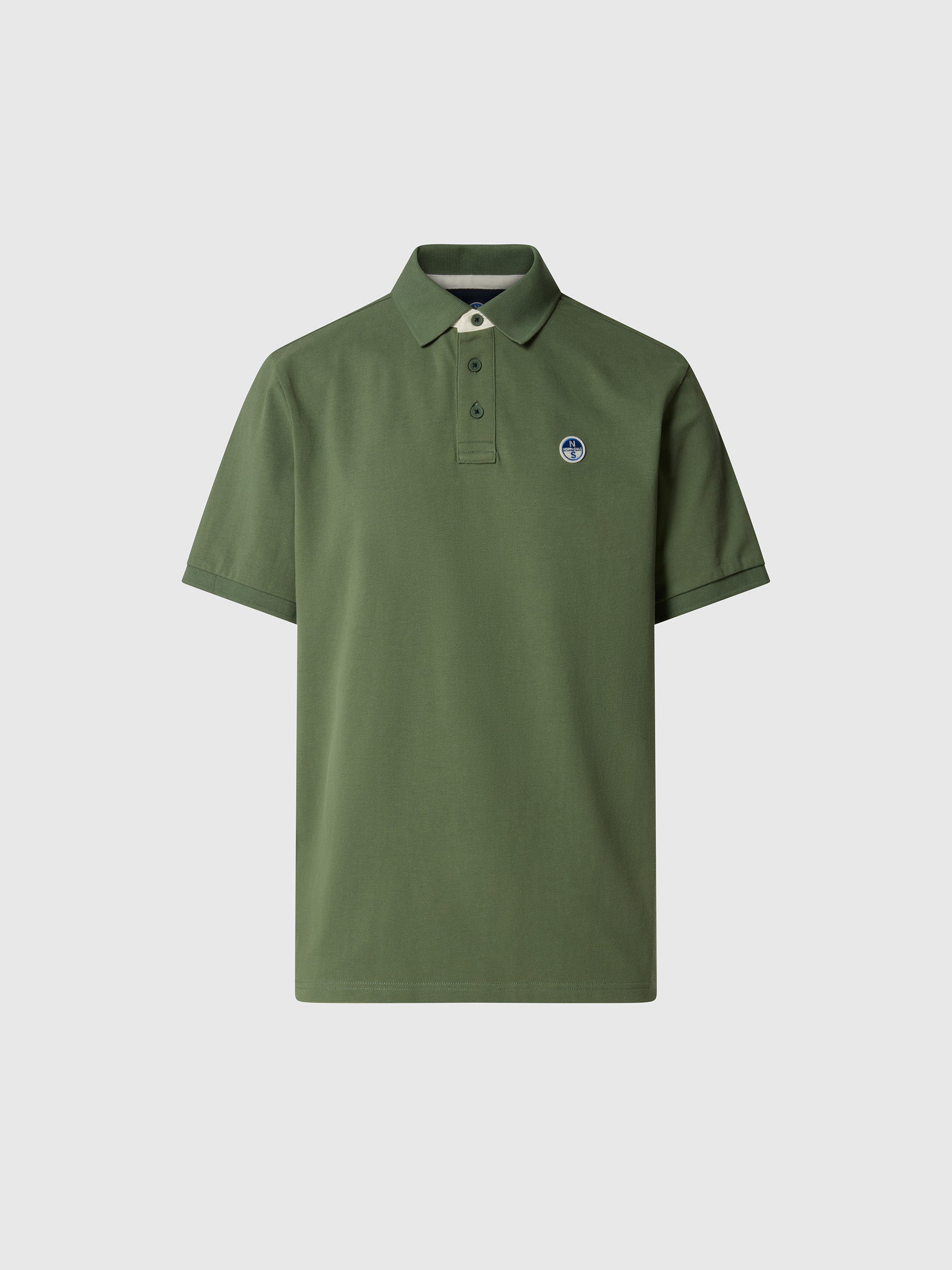 Polo shirt with logo neck - Image 3