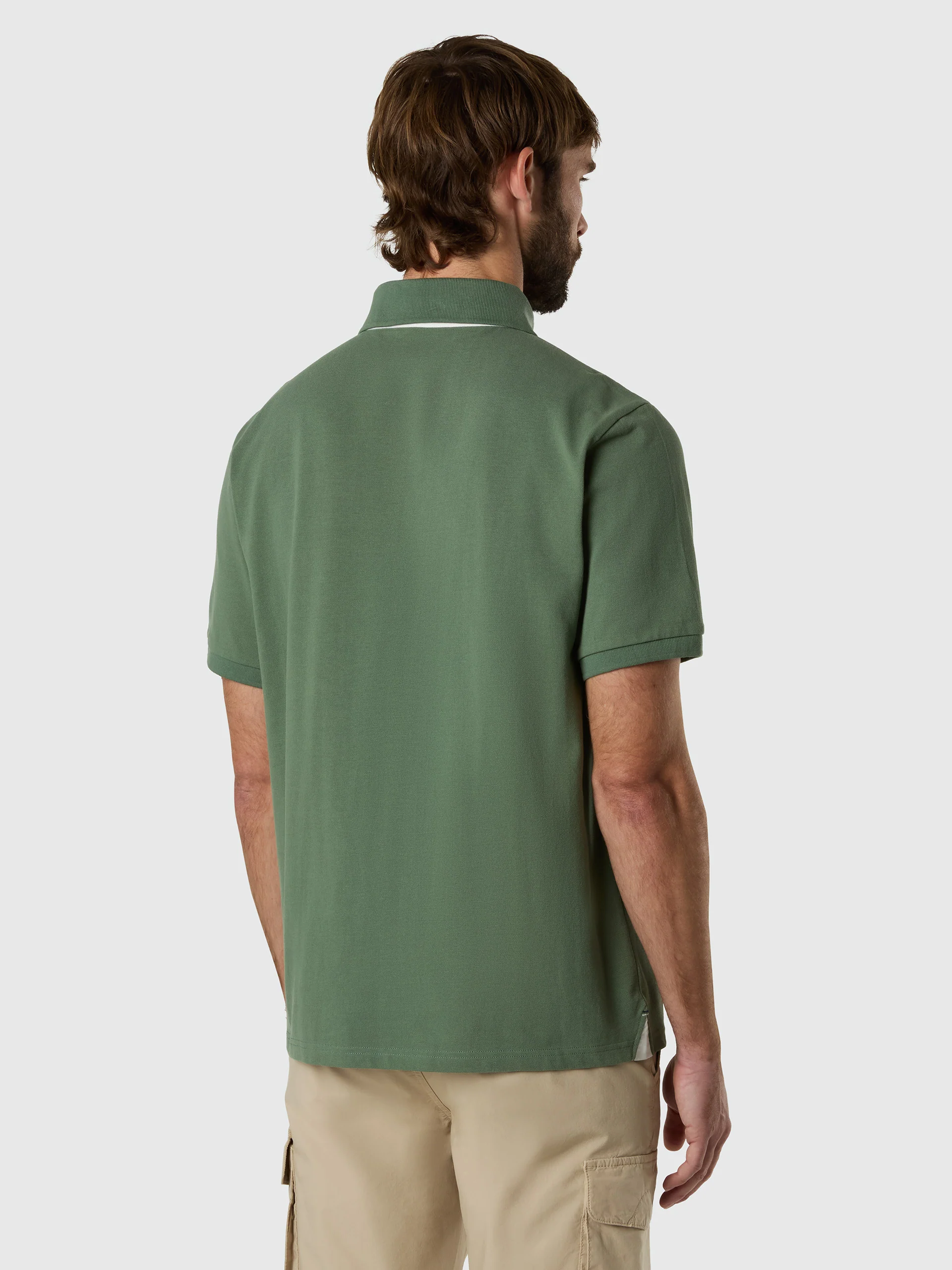 Polo shirt with logo neck - Image 4