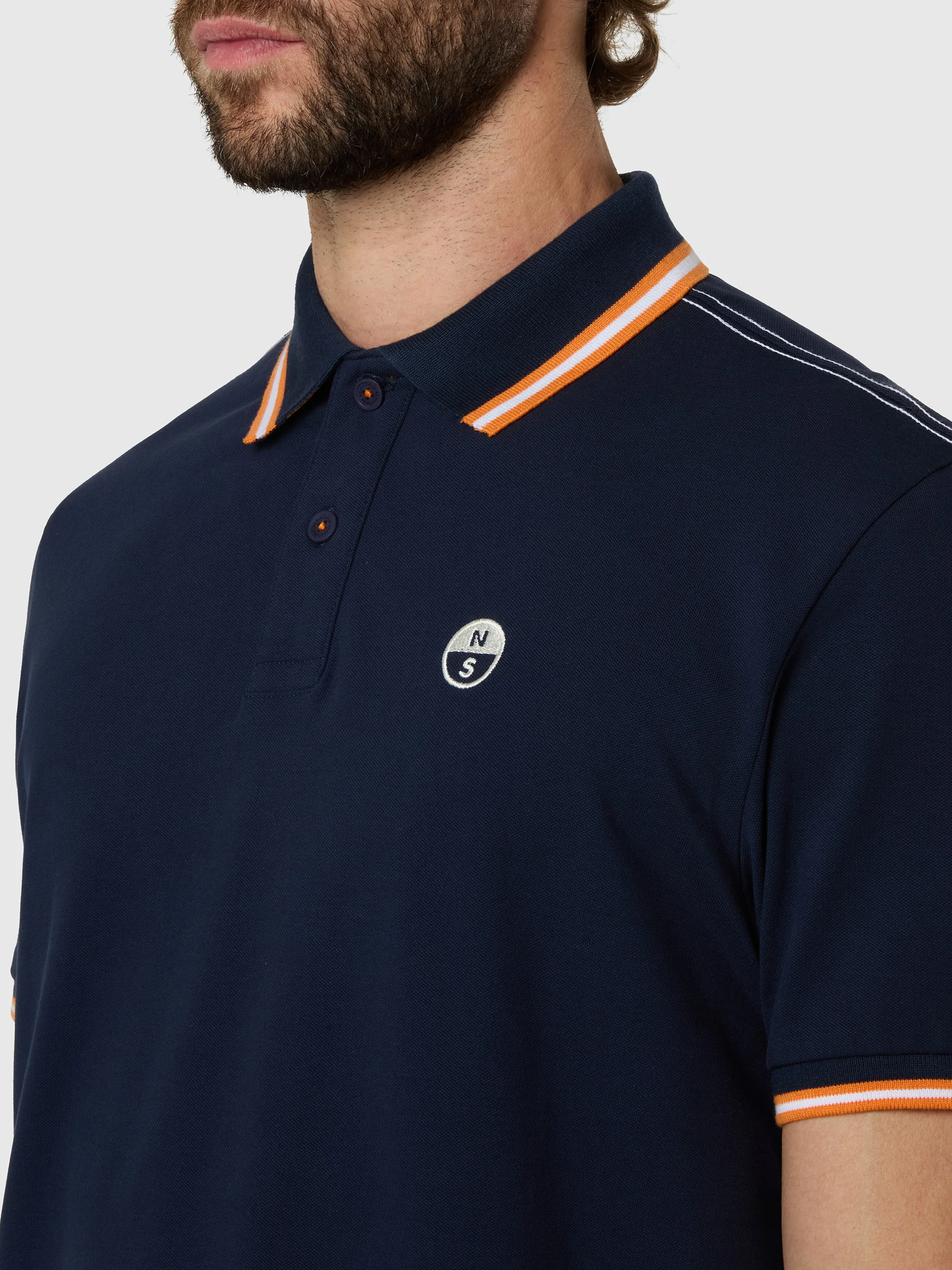 Polo shirt with striped trims - Image 27