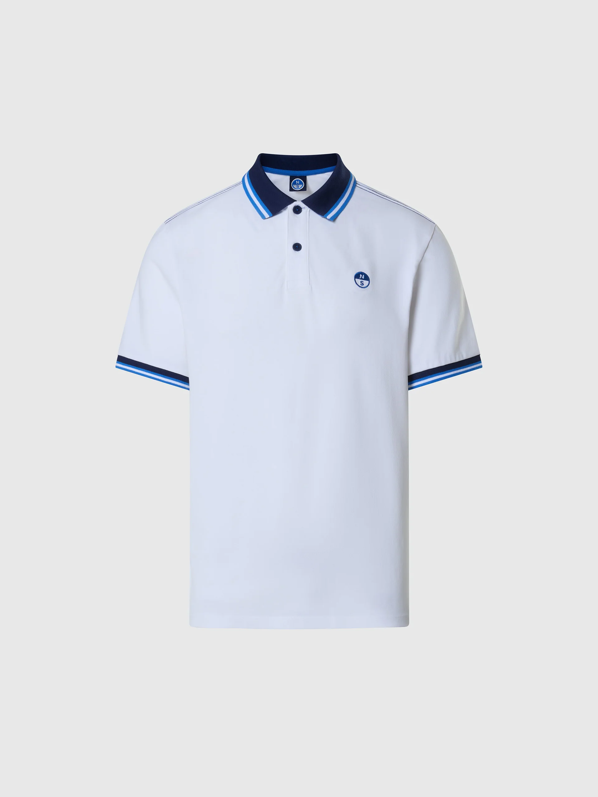 Polo shirt with striped trims - Image 3
