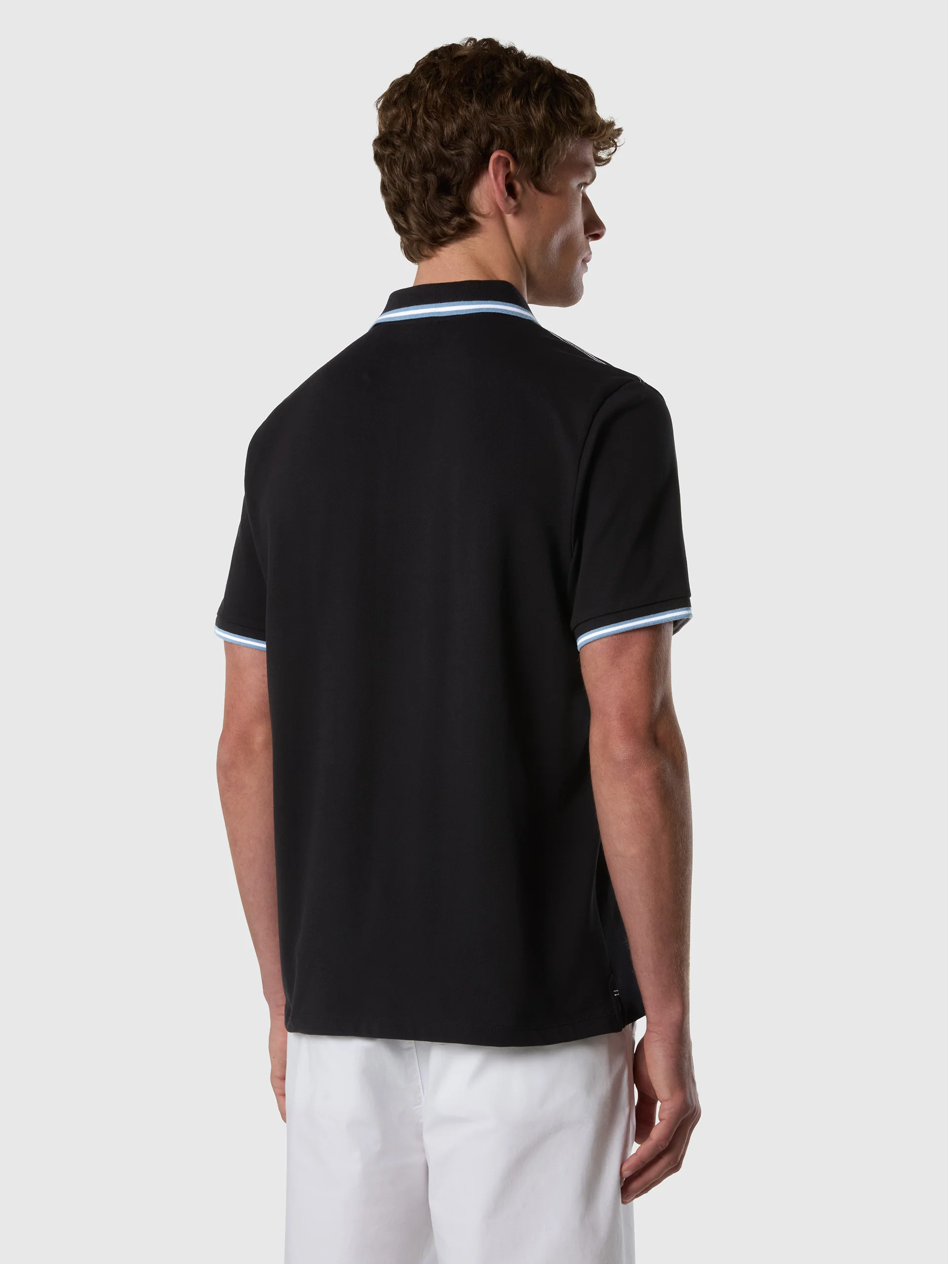 Polo shirt with striped trims - Image 32