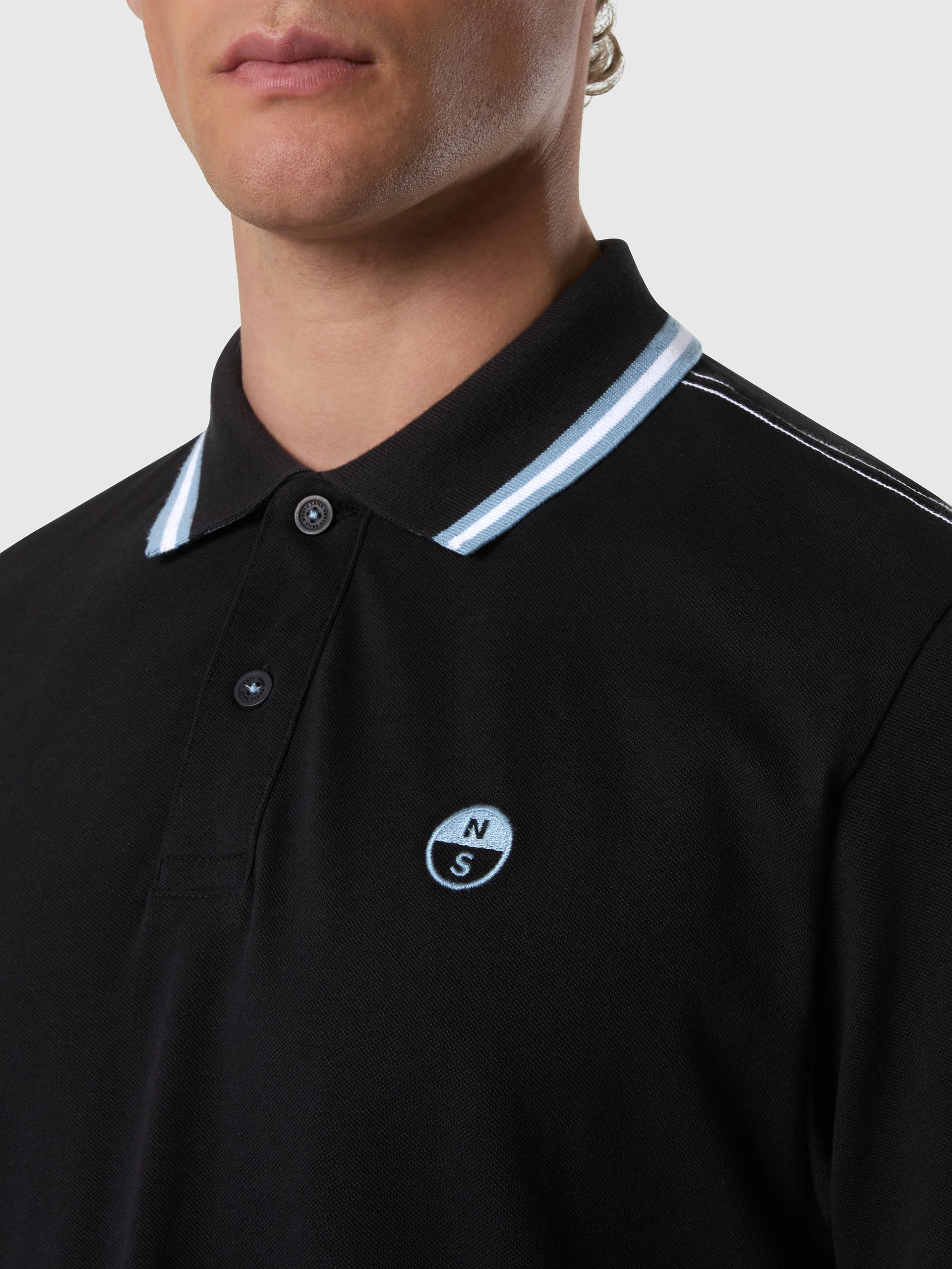 Polo shirt with striped trims - Image 34
