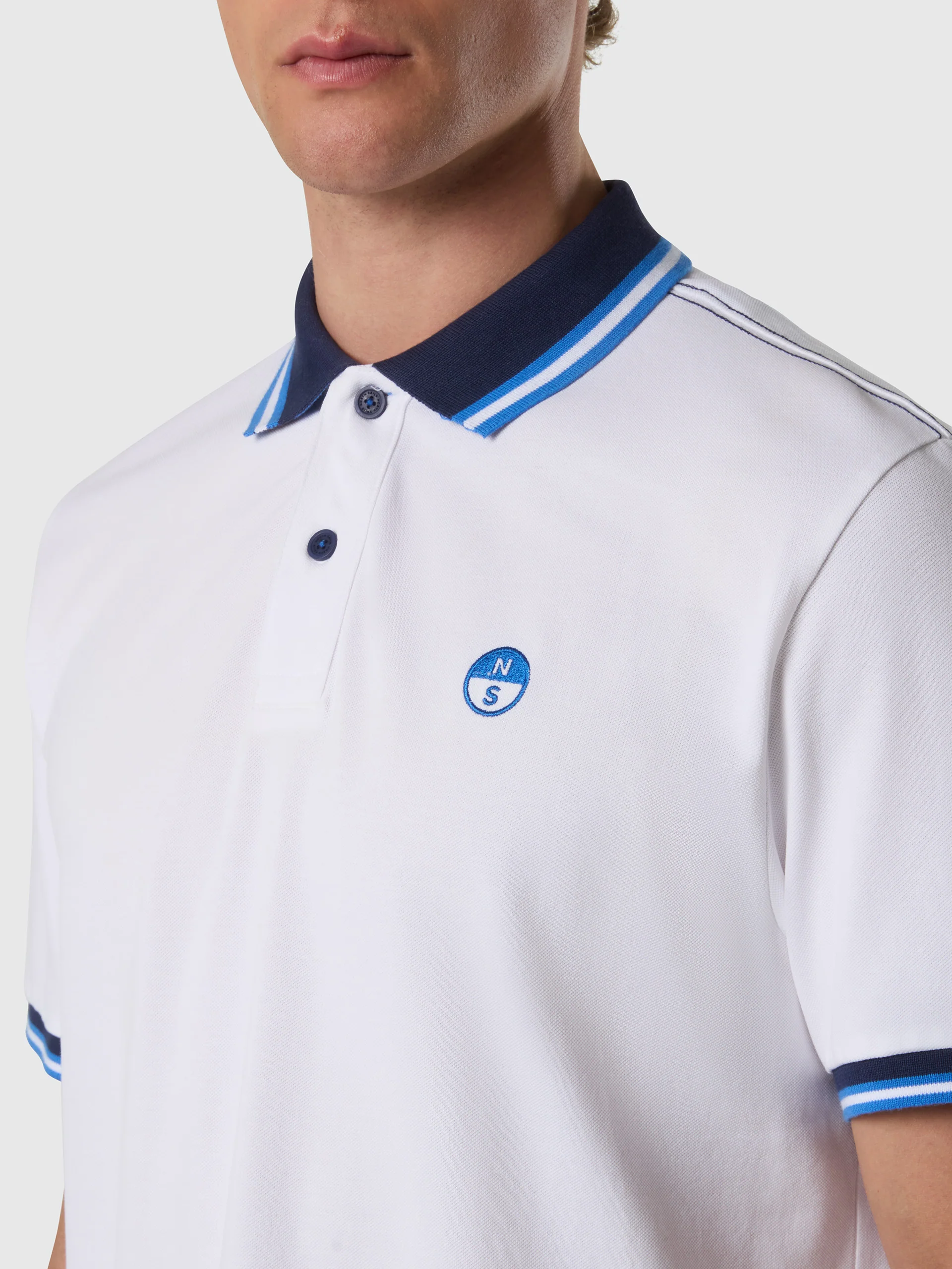 Polo shirt with striped trims - Image 6