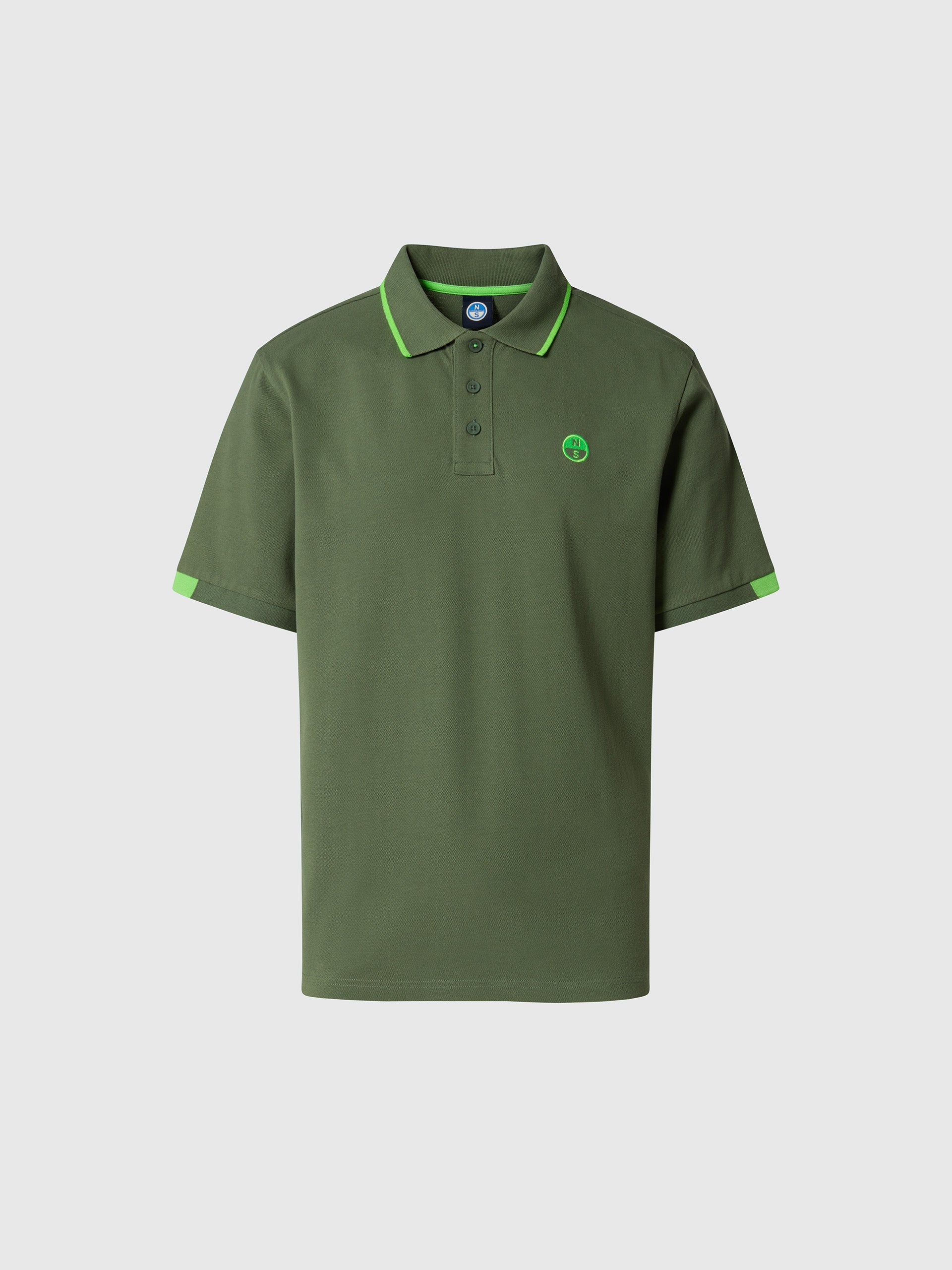 Polo shirt with neon accents - Image 10