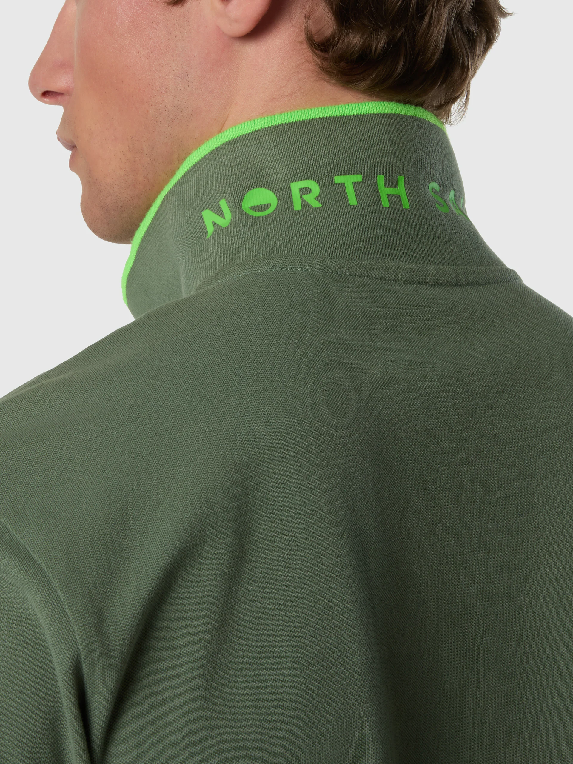 Polo shirt with neon accents - Image 14