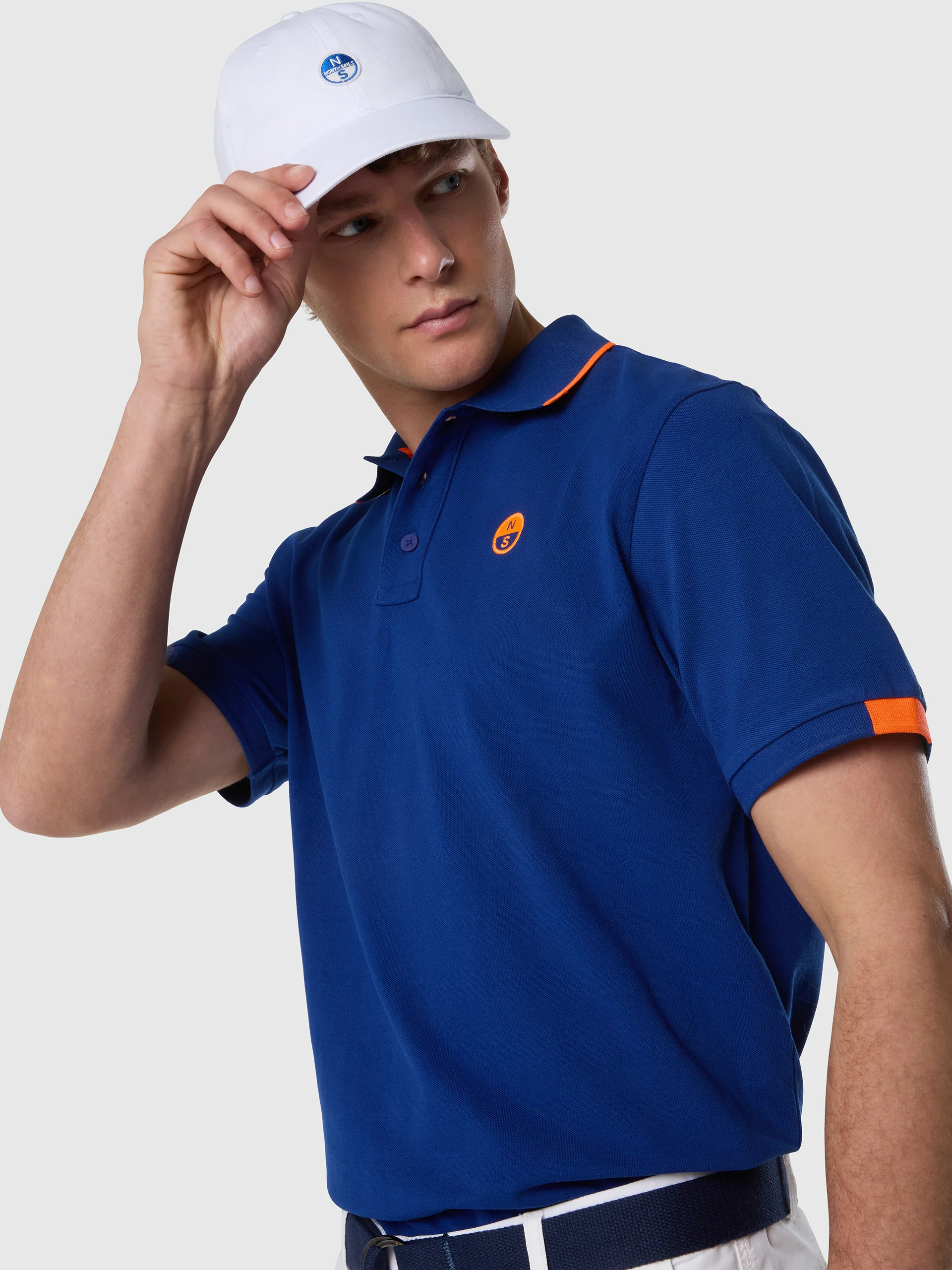 Polo shirt with neon accents - Image 16