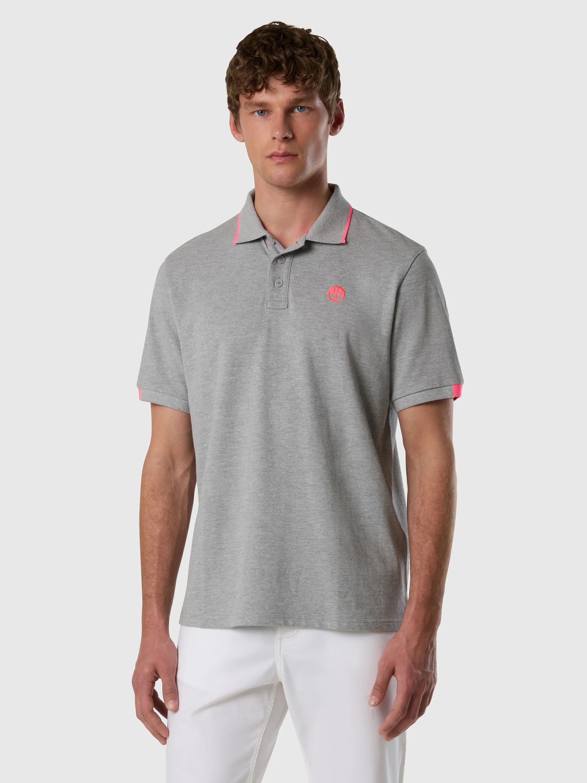 Polo shirt with neon accents - Image 22