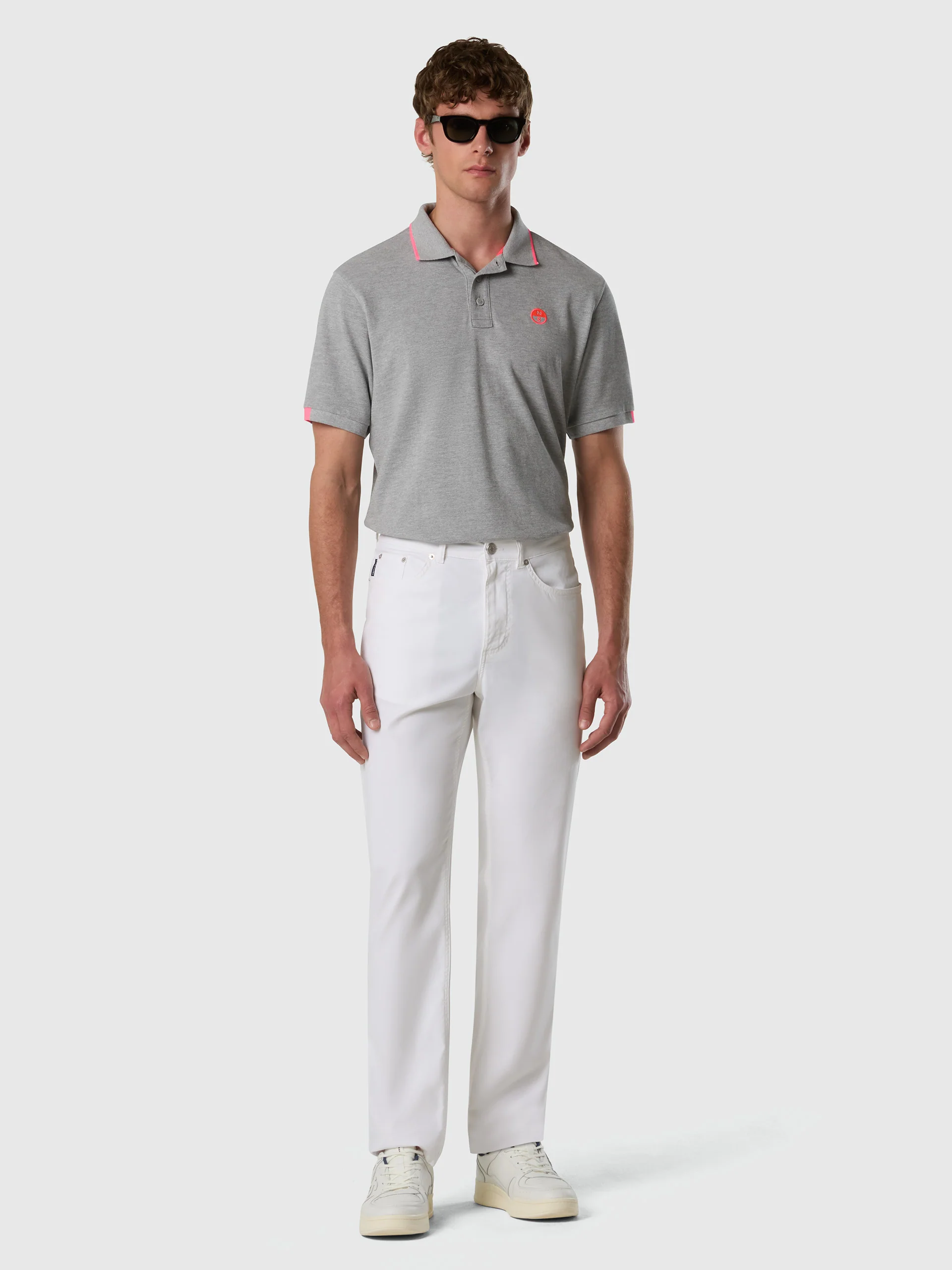 Polo shirt with neon accents - Image 26