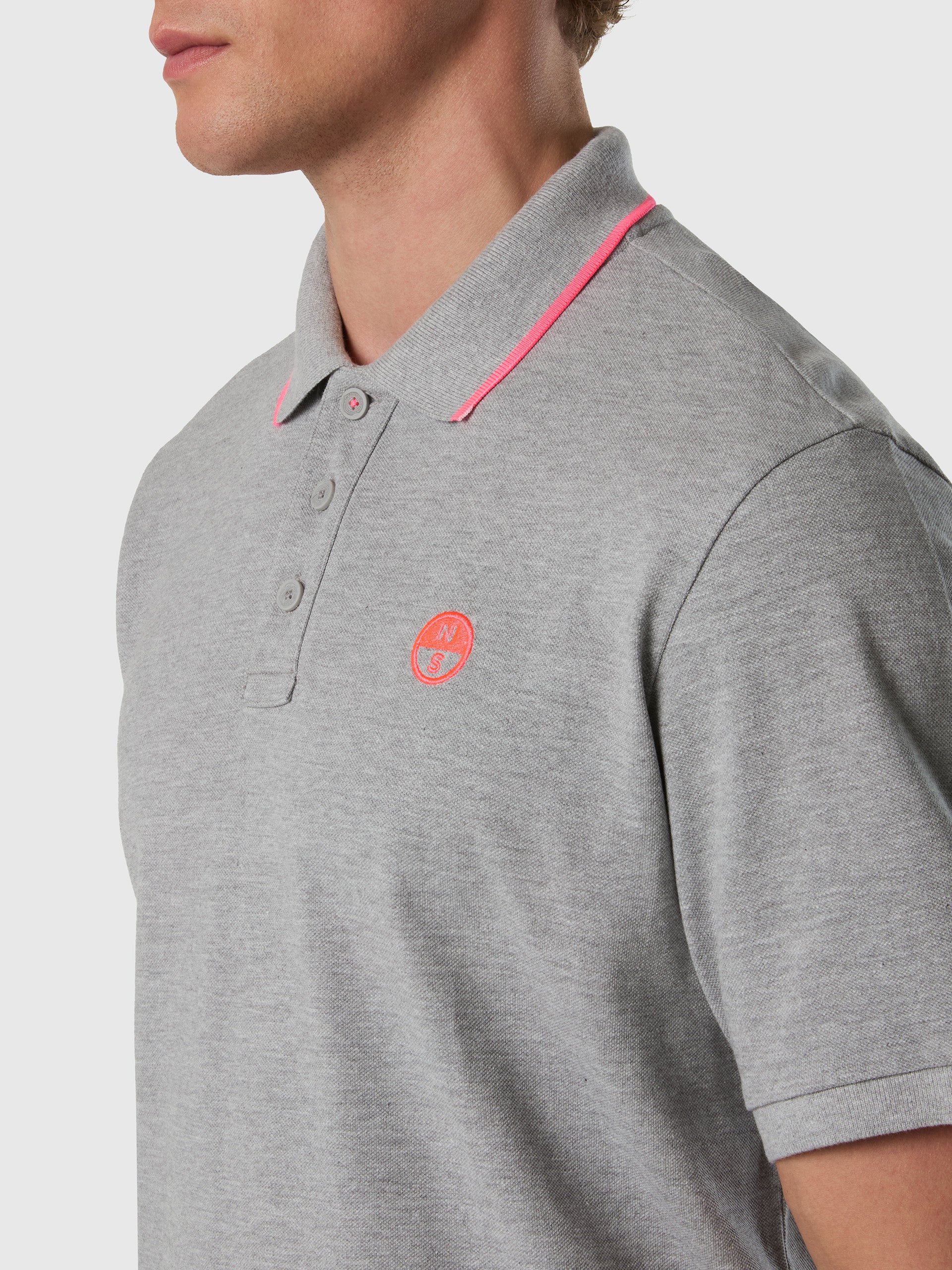 Polo shirt with neon accents - Image 27