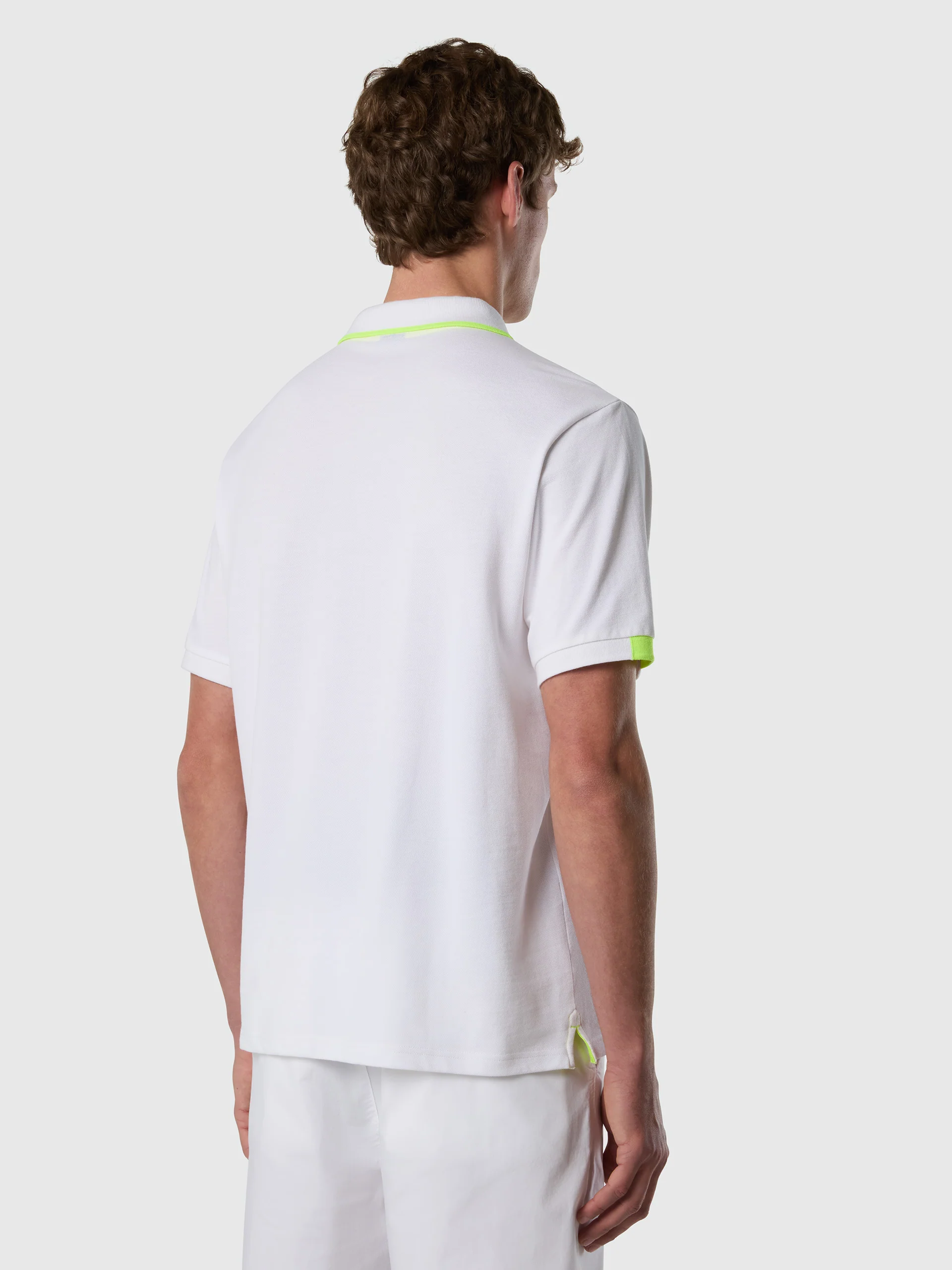 Polo shirt with neon accents - Image 4