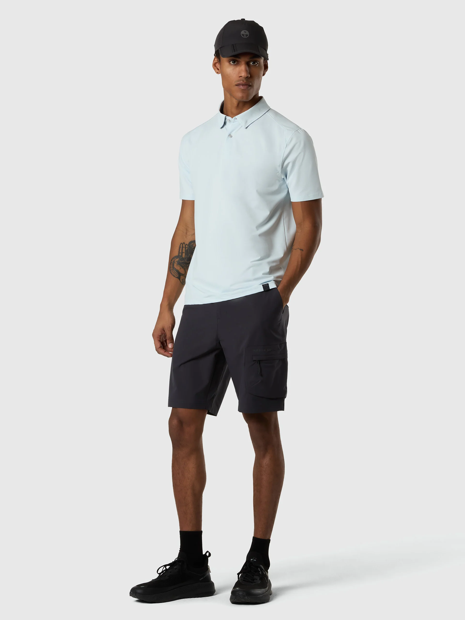 Stretch jacquard polo shirt - Image 5