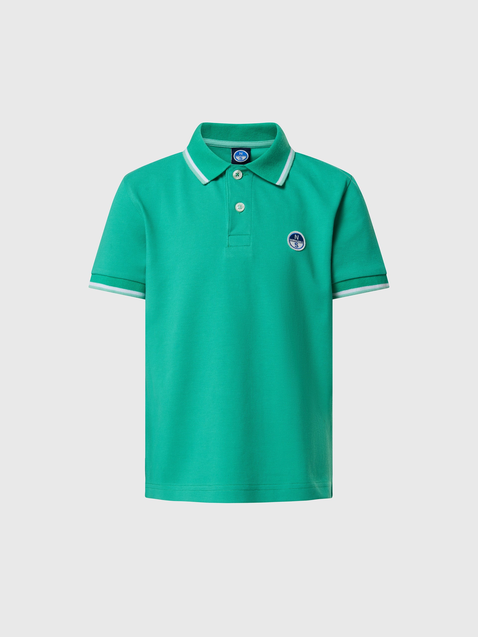 Polo shirt with logo patch - Image 3
