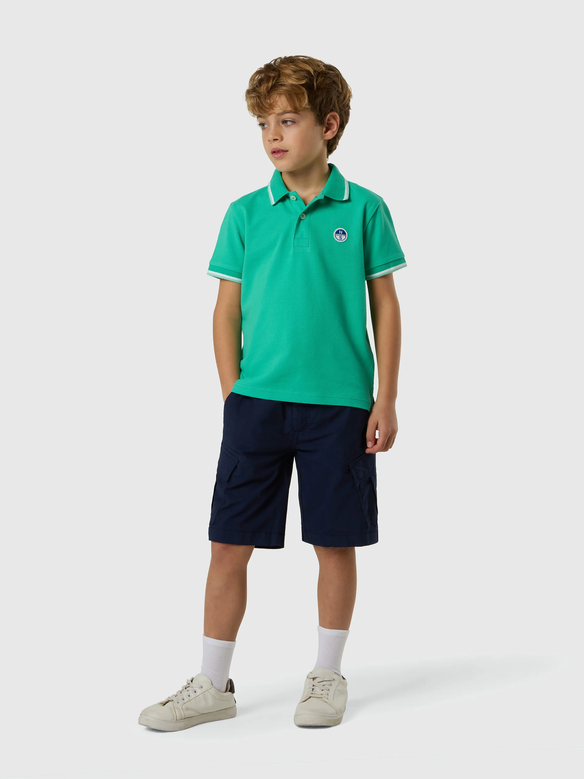 Polo shirt with logo patch - Image 5