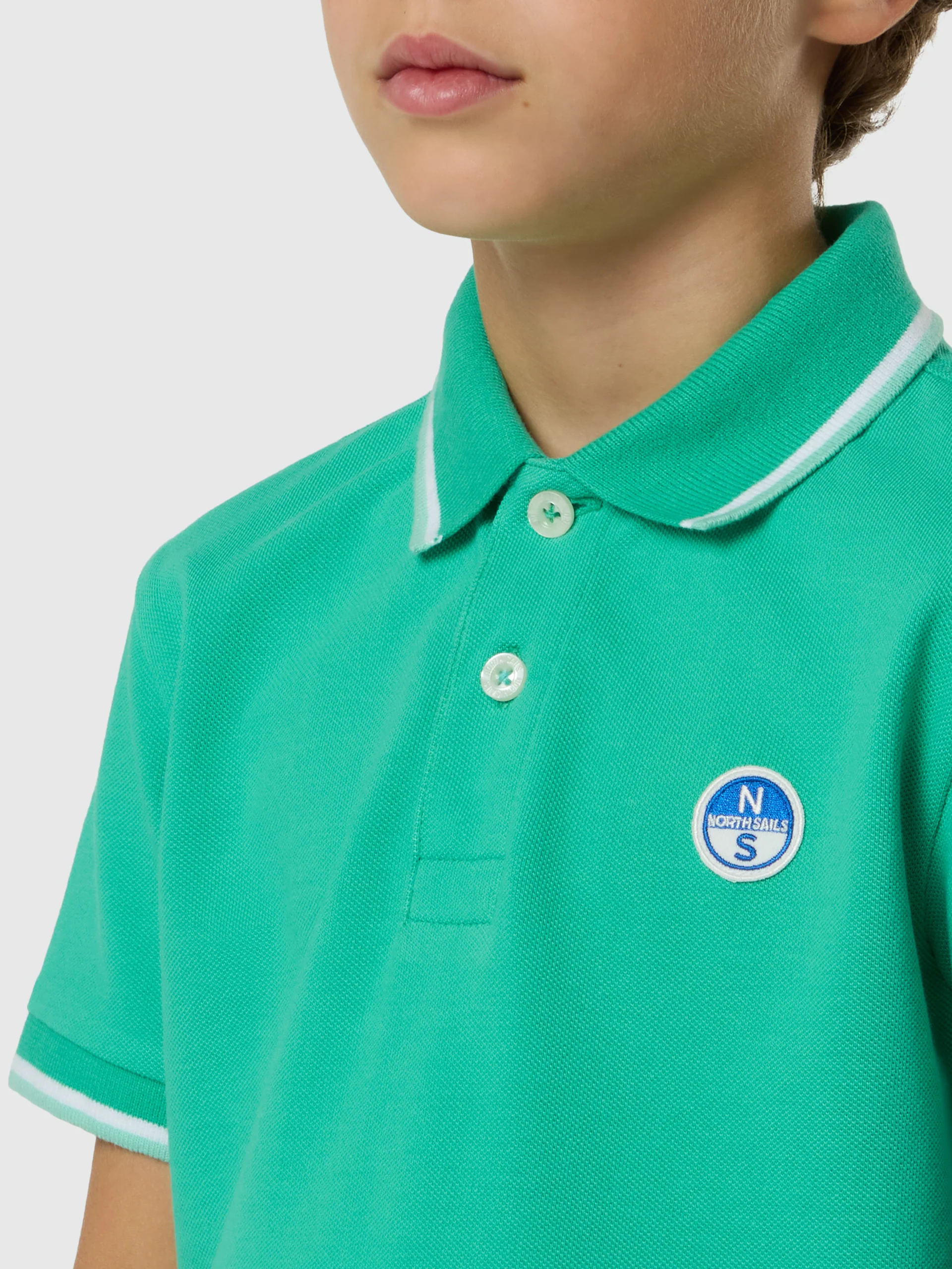 Polo shirt with logo patch - Image 6