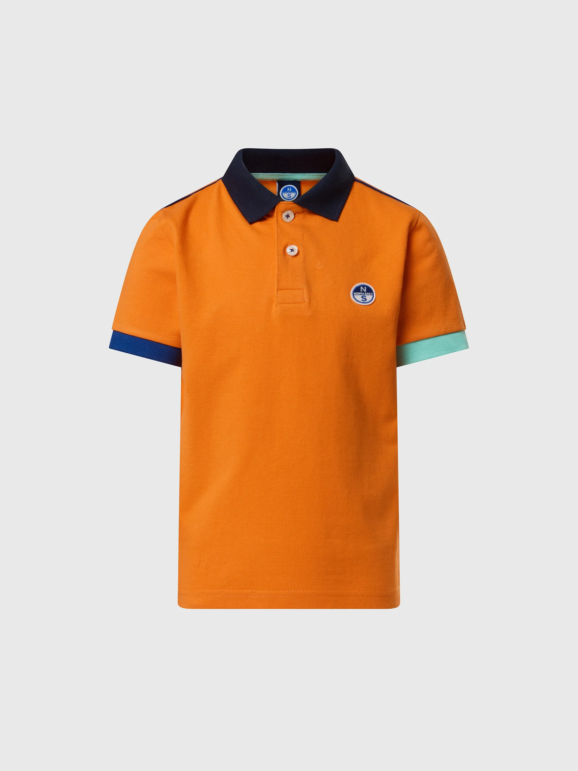 Polo shirt with mismatch cuffs - Image 17