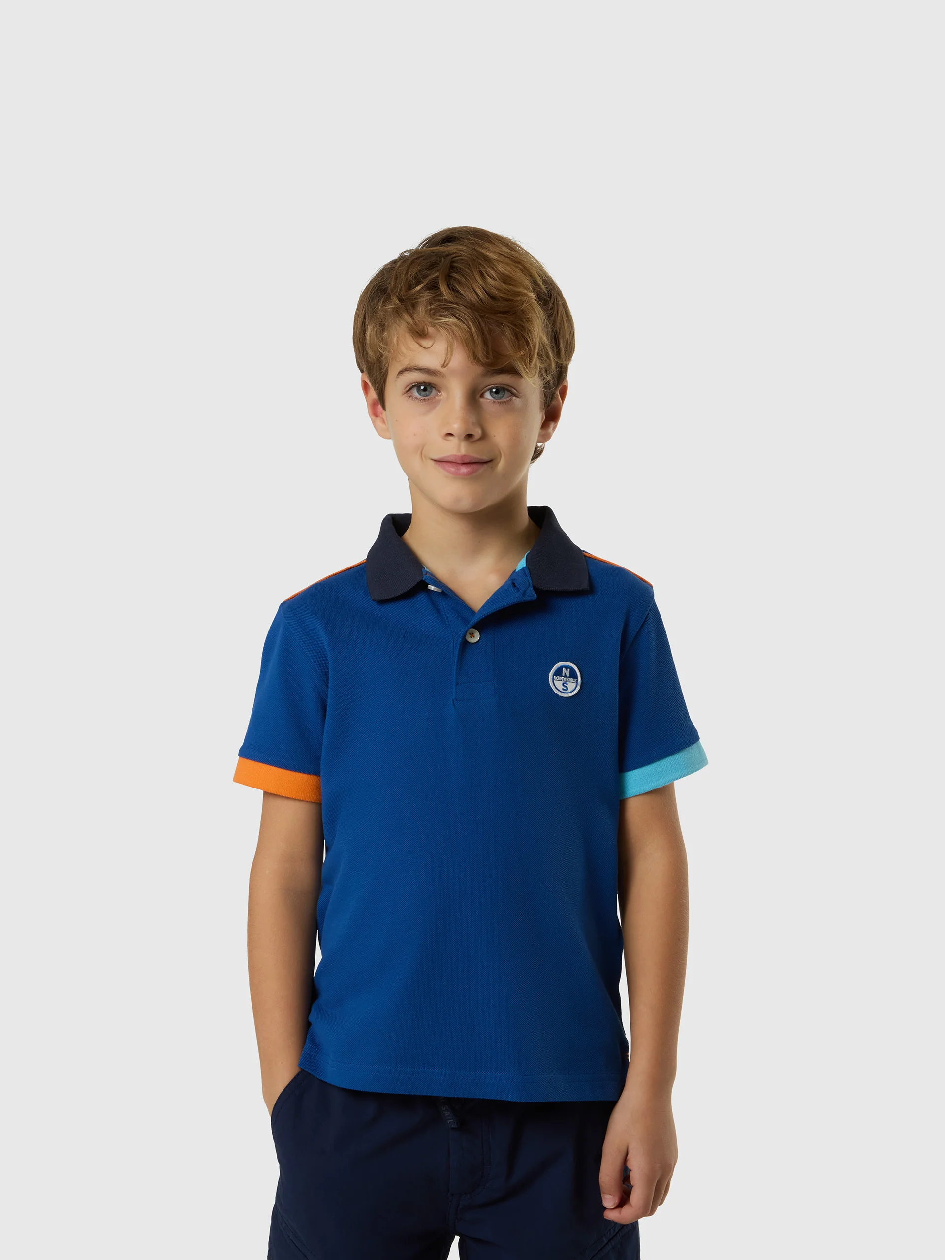 Polo shirt with mismatch cuffs - Image 22