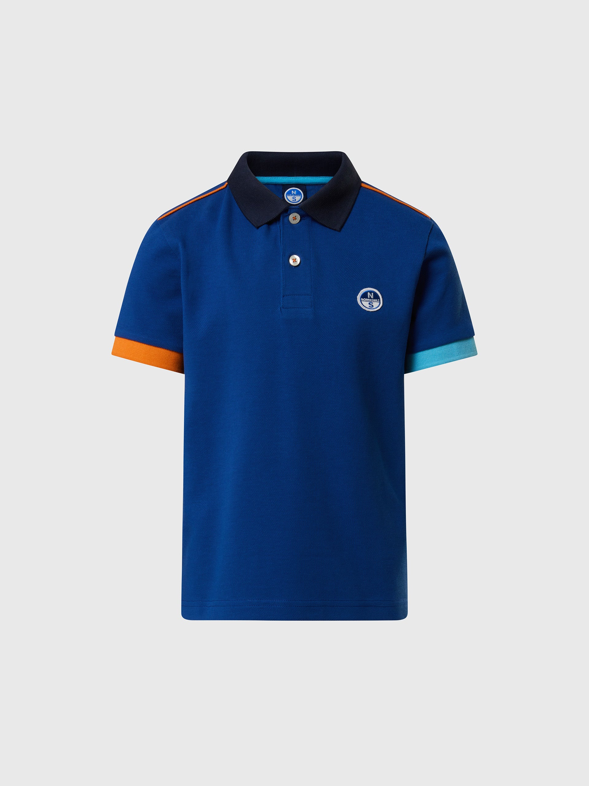 Polo shirt with mismatch cuffs - Image 24