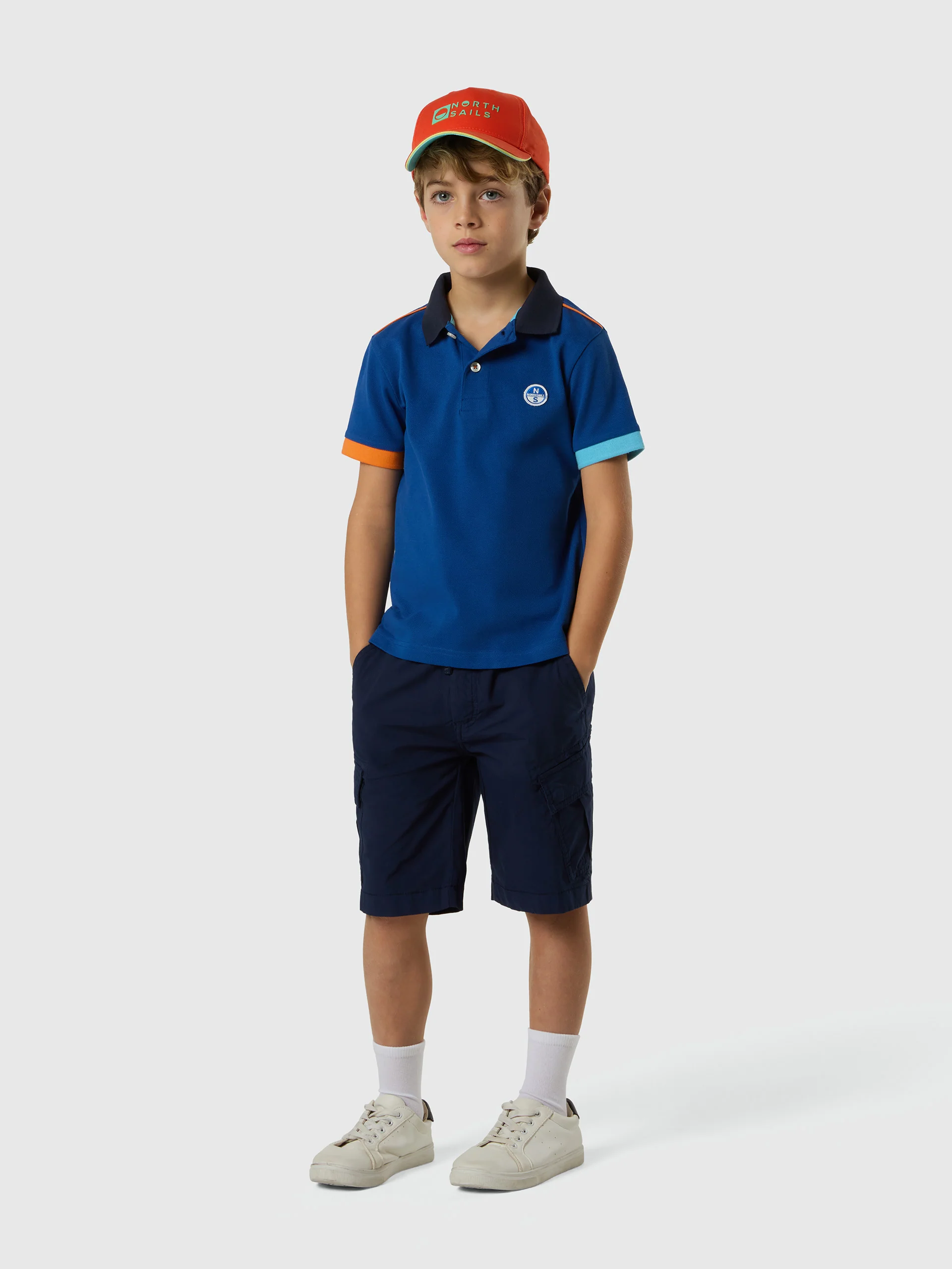 Polo shirt with mismatch cuffs - Image 26