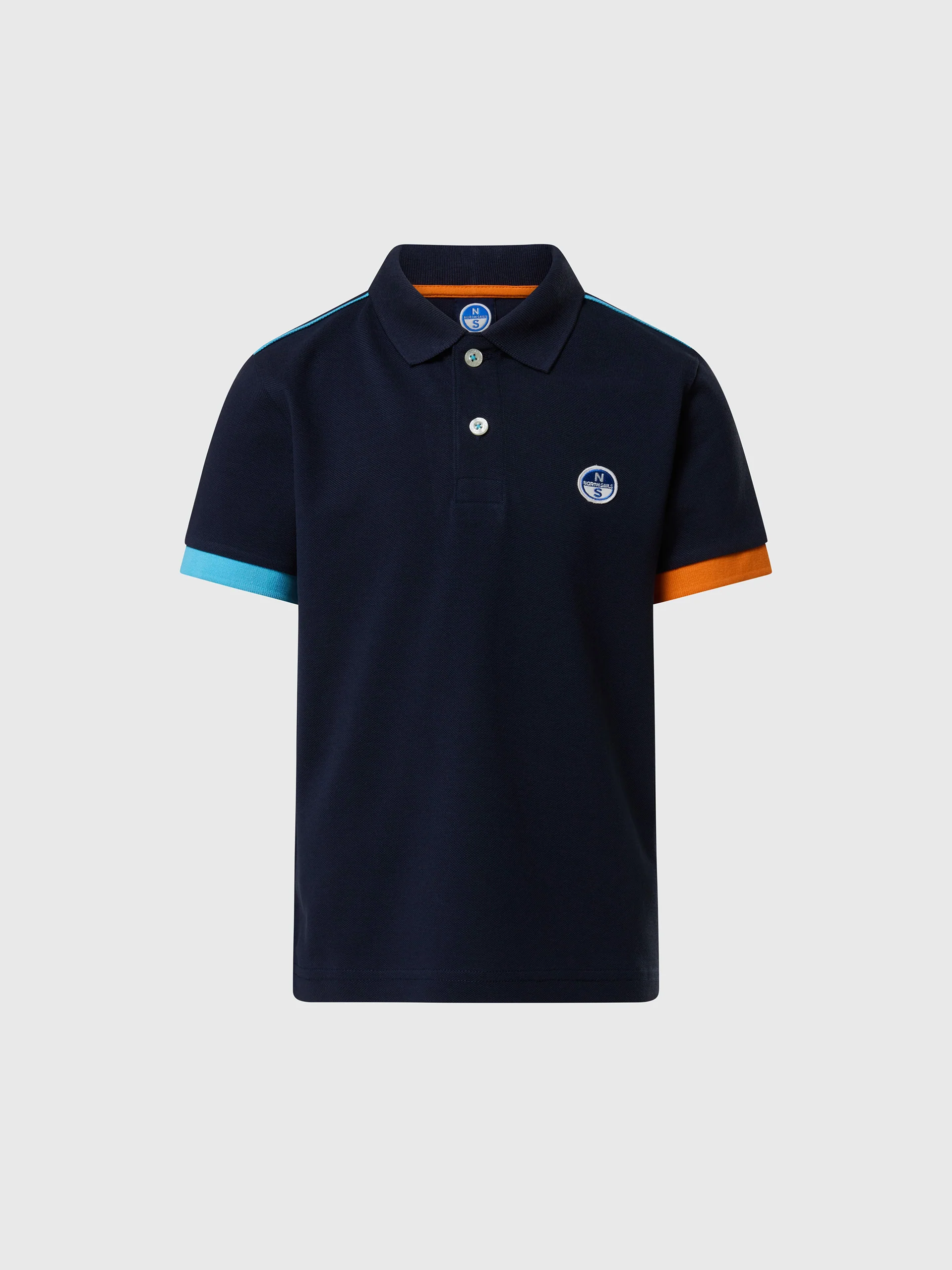 Polo shirt with mismatch cuffs - Image 31