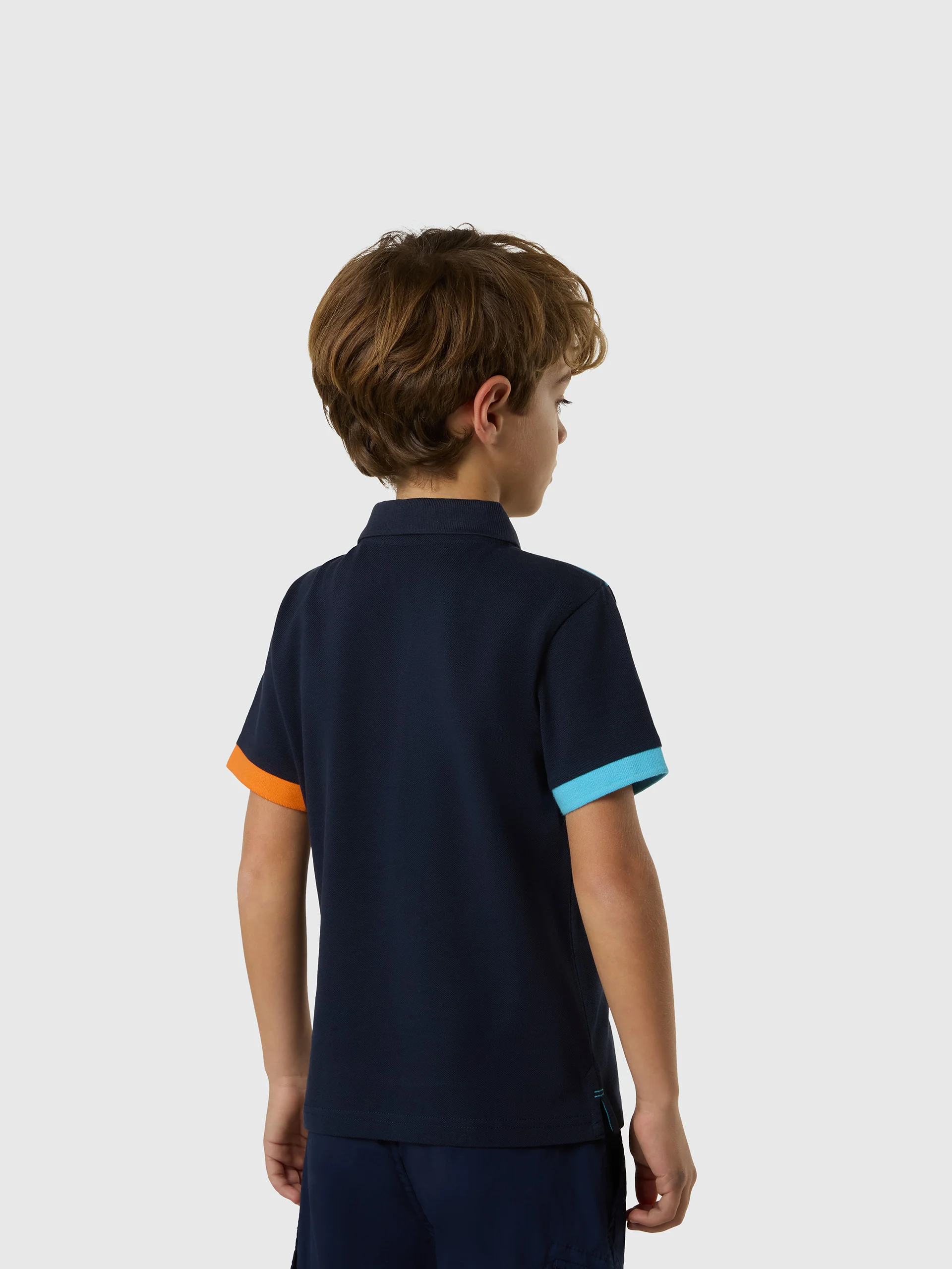 Polo shirt with mismatch cuffs - Image 32