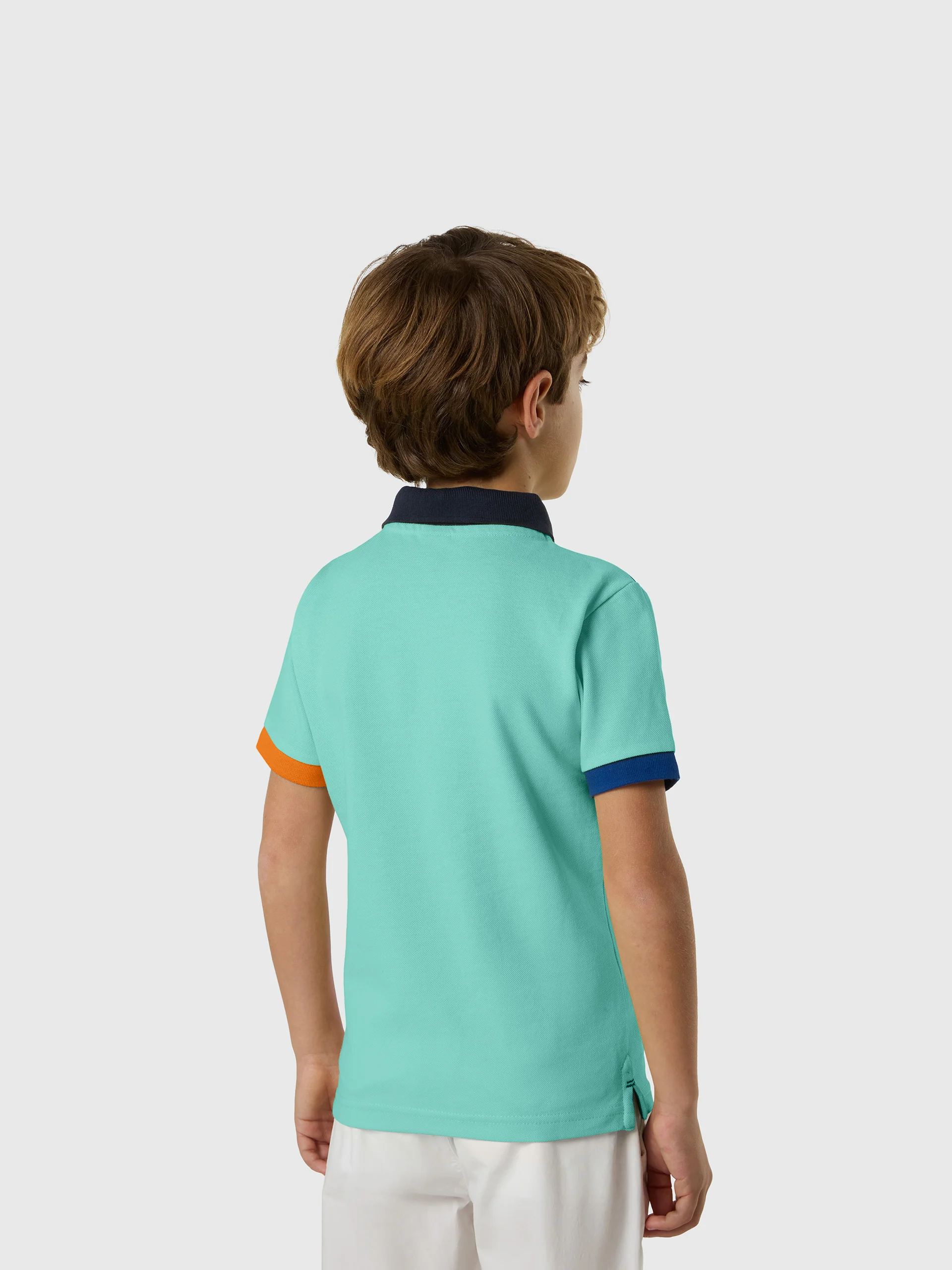 Polo shirt with mismatch cuffs - Image 40