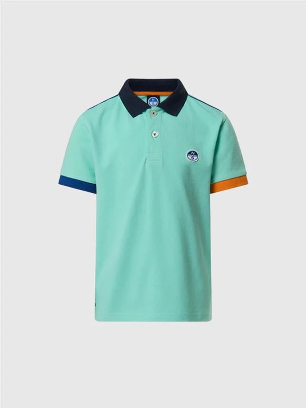 Polo shirt with mismatch cuffs - Image 42