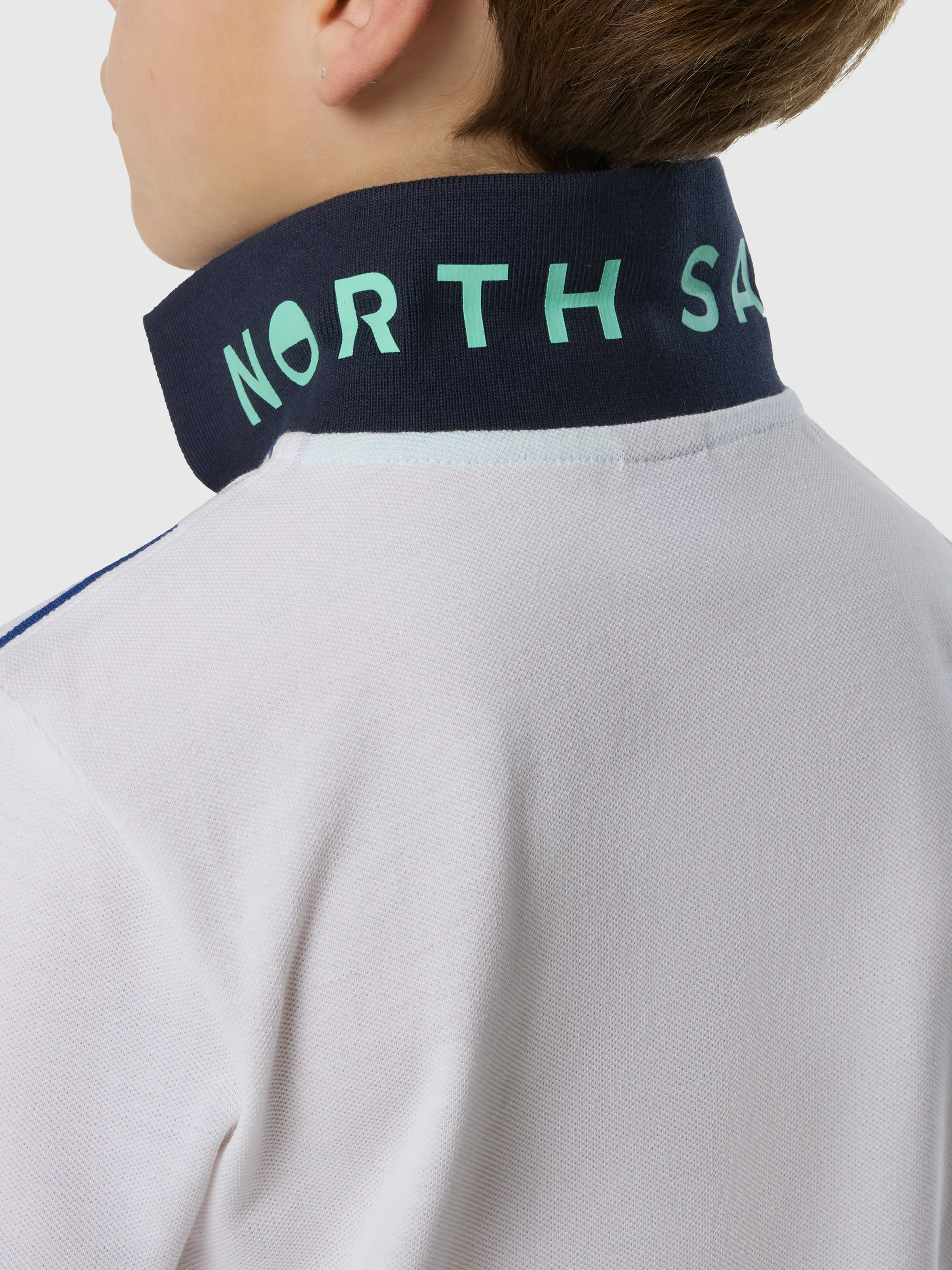 Polo shirt with mismatch cuffs - Image 7