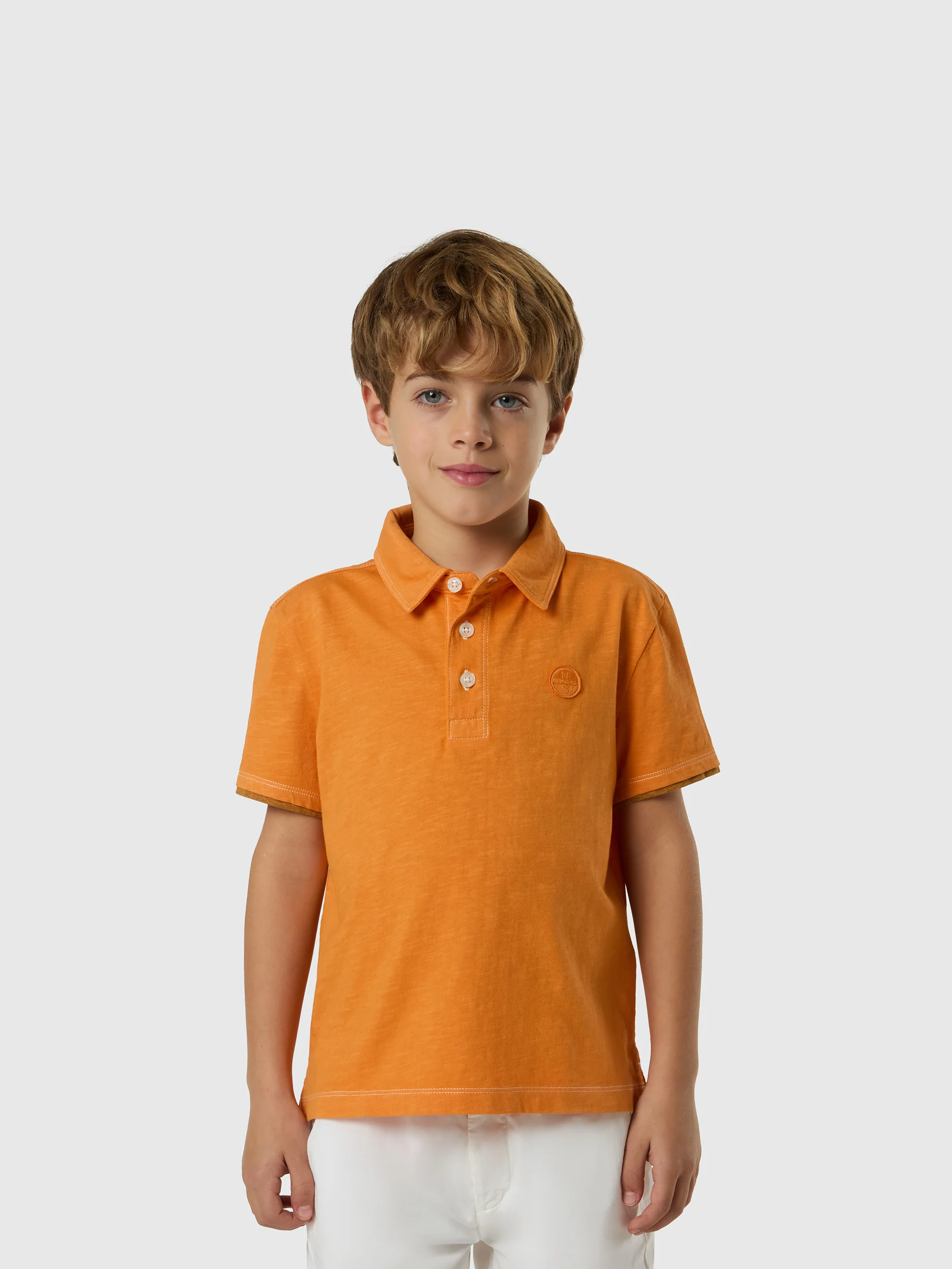 Slub jersey polo shirt