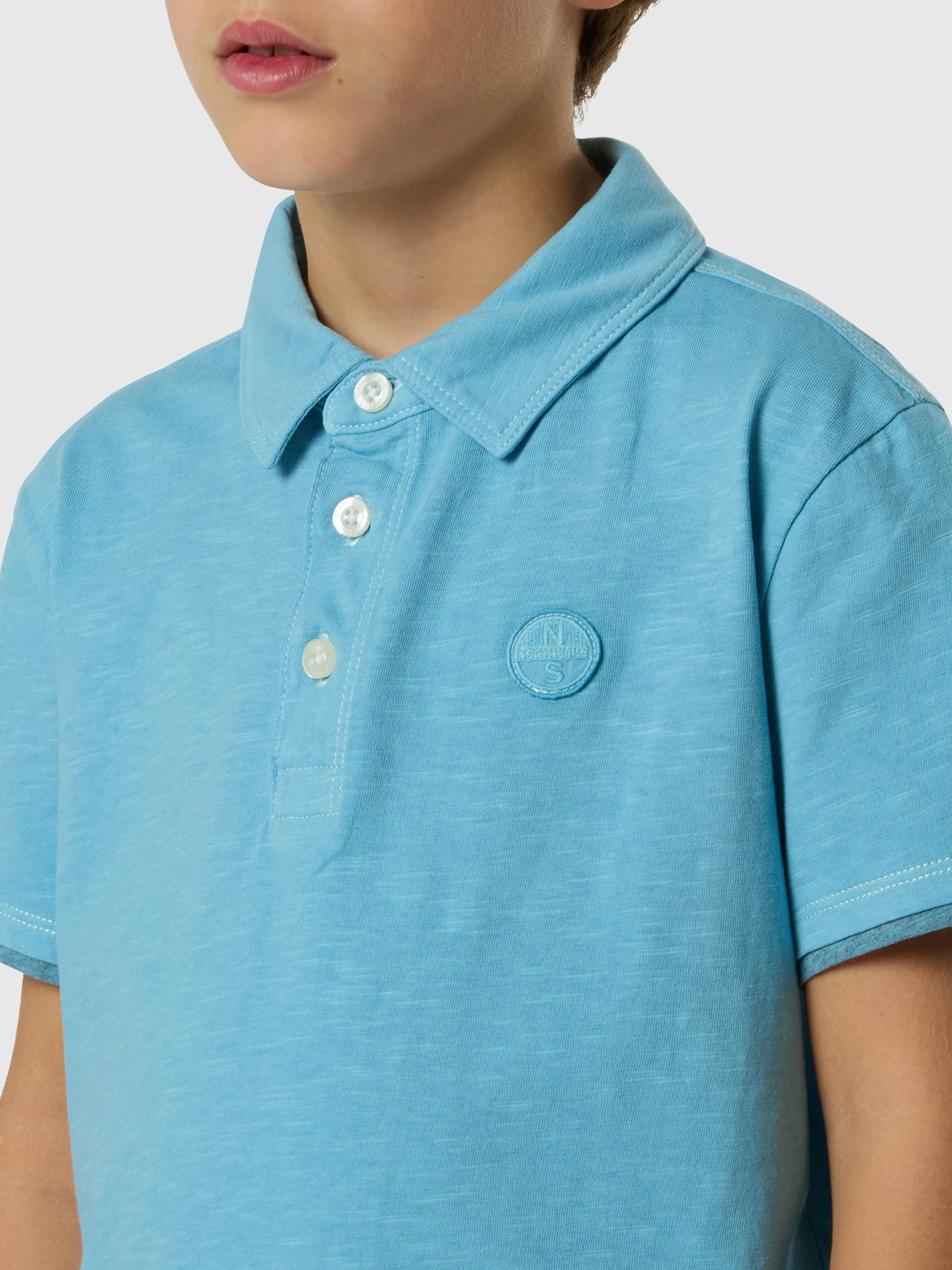 Slub jersey polo shirt - Image 12