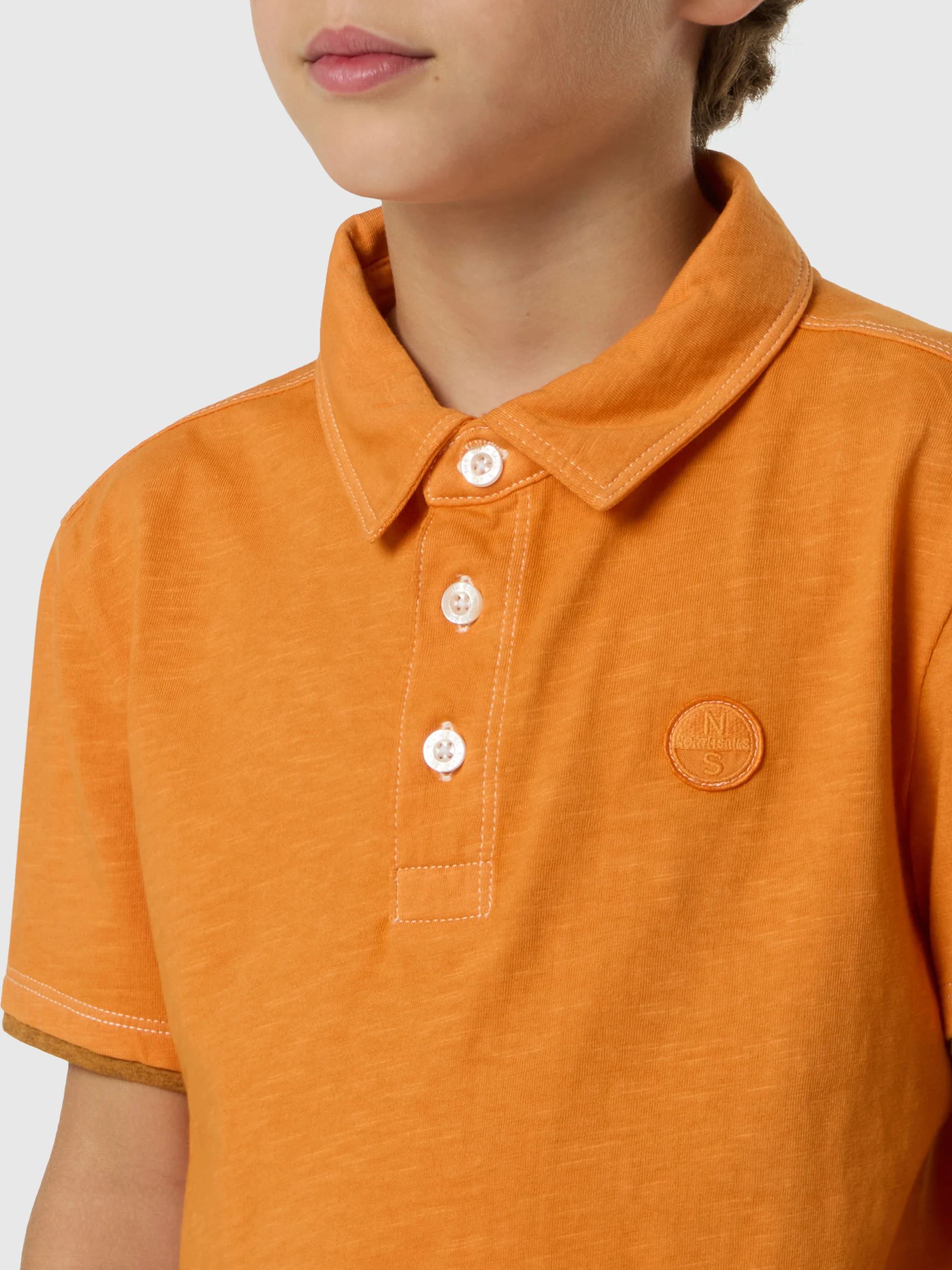 Slub jersey polo shirt - Image 6
