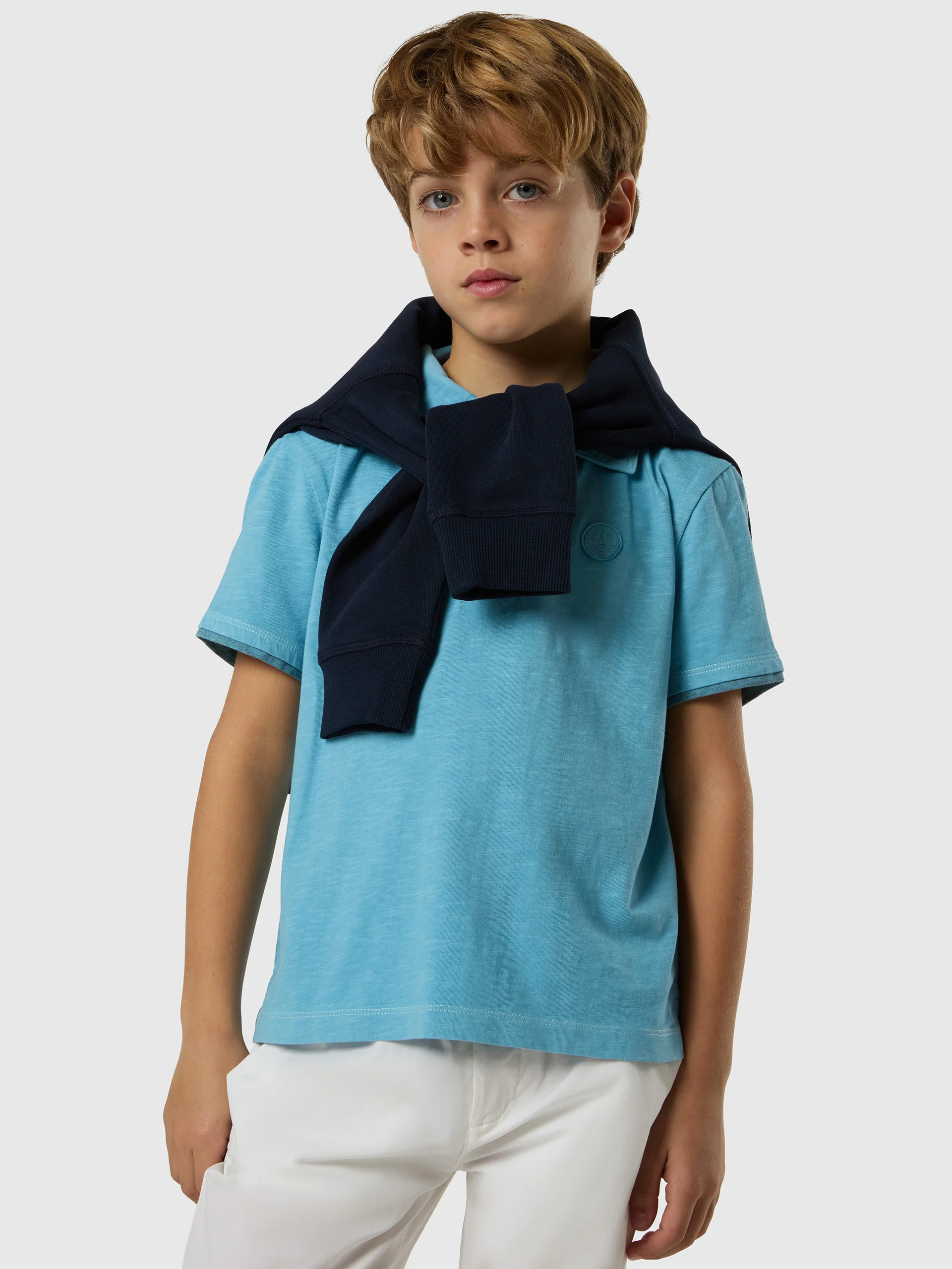Slub jersey polo shirt - Image 8