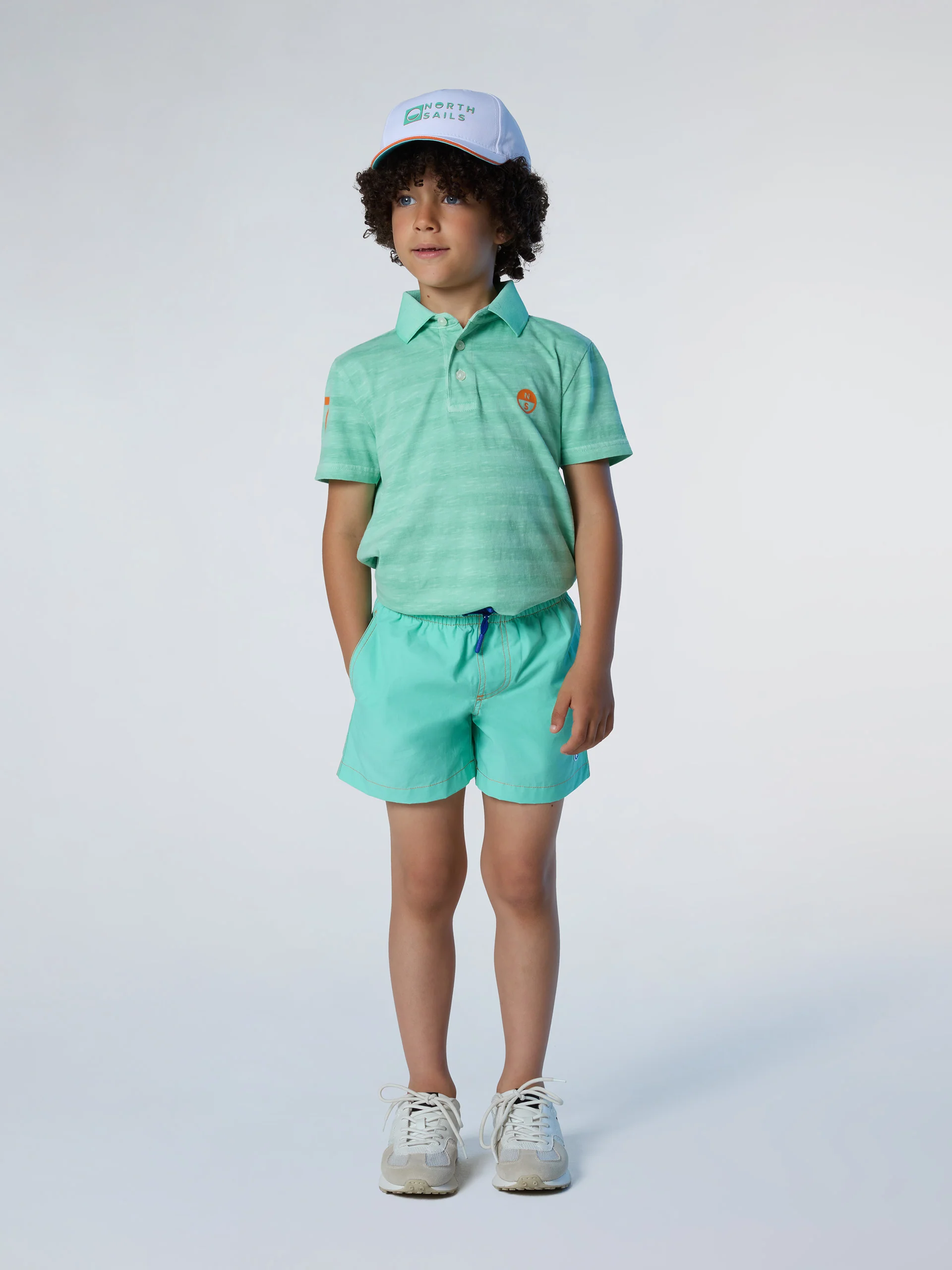 Striped slub jersey polo shirt - Image 5