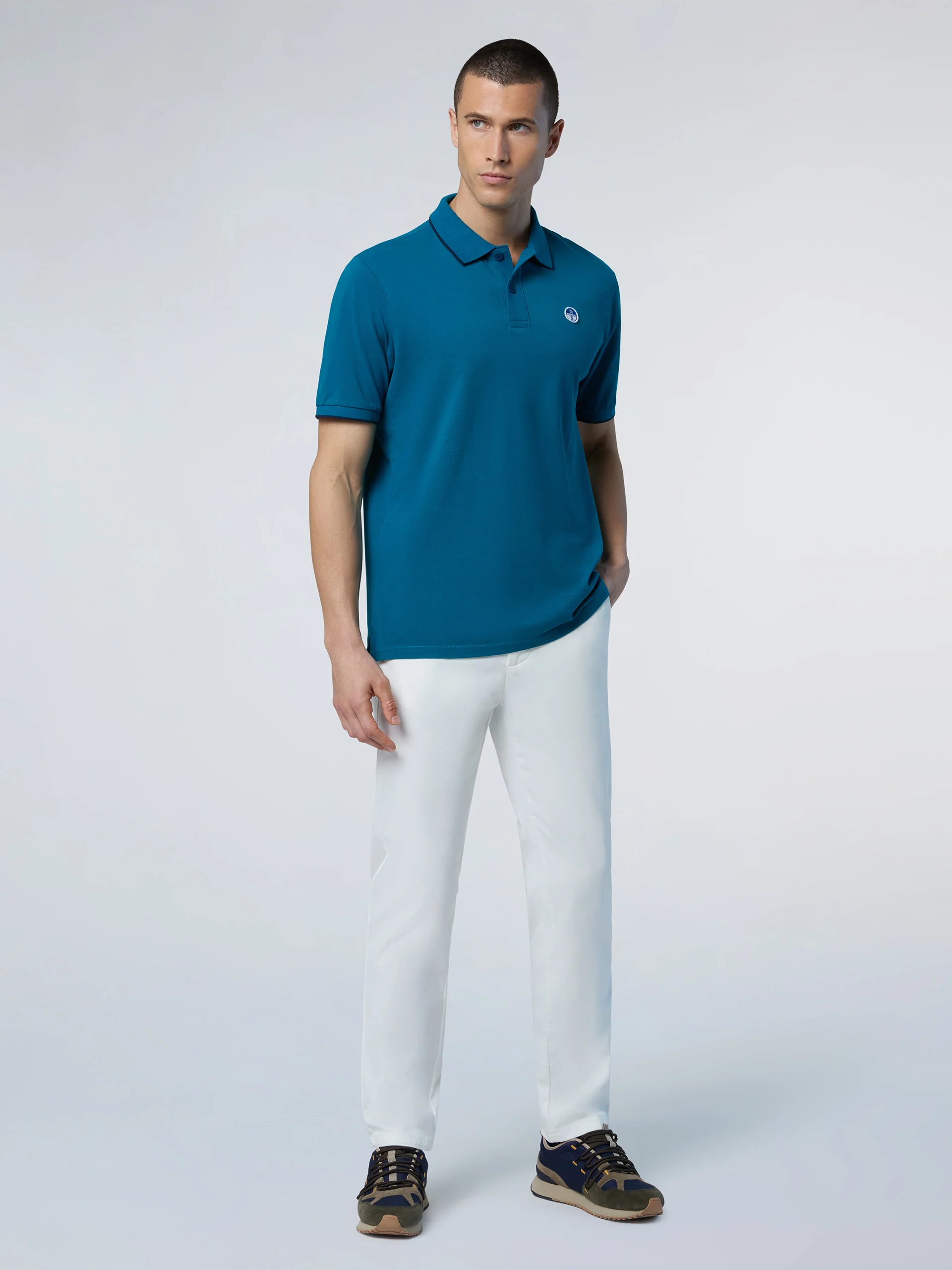 Polo shirt with collar lettering - Image 12