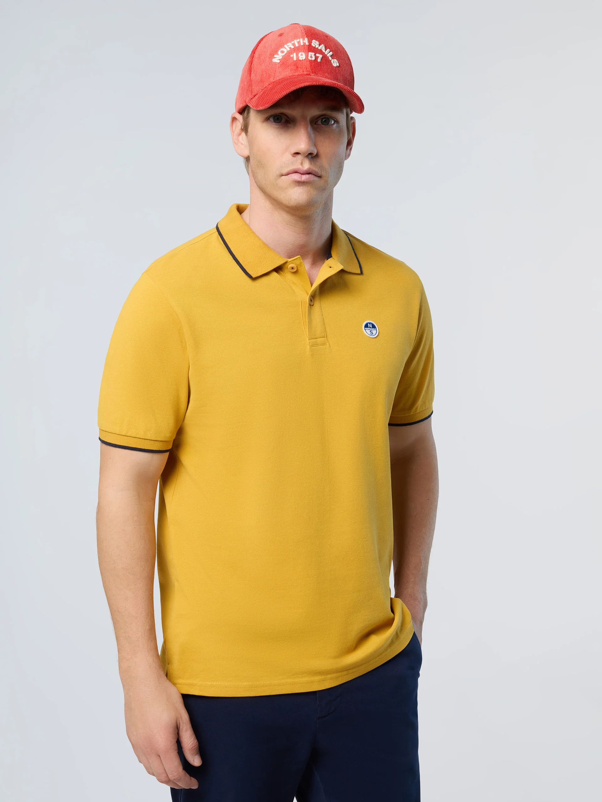 Polo shirt with collar lettering - Image 15