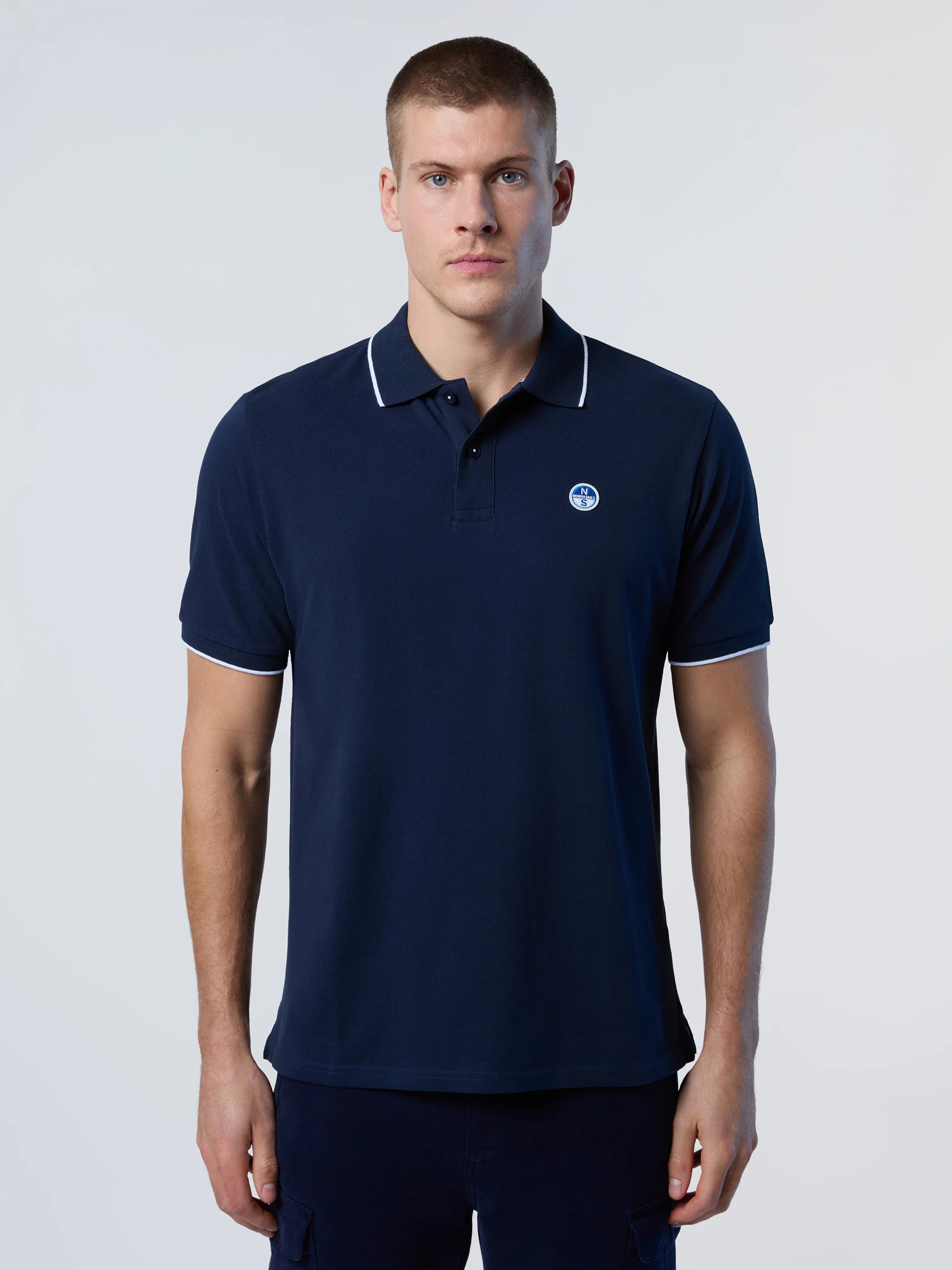 Polo shirt with collar lettering - Image 21