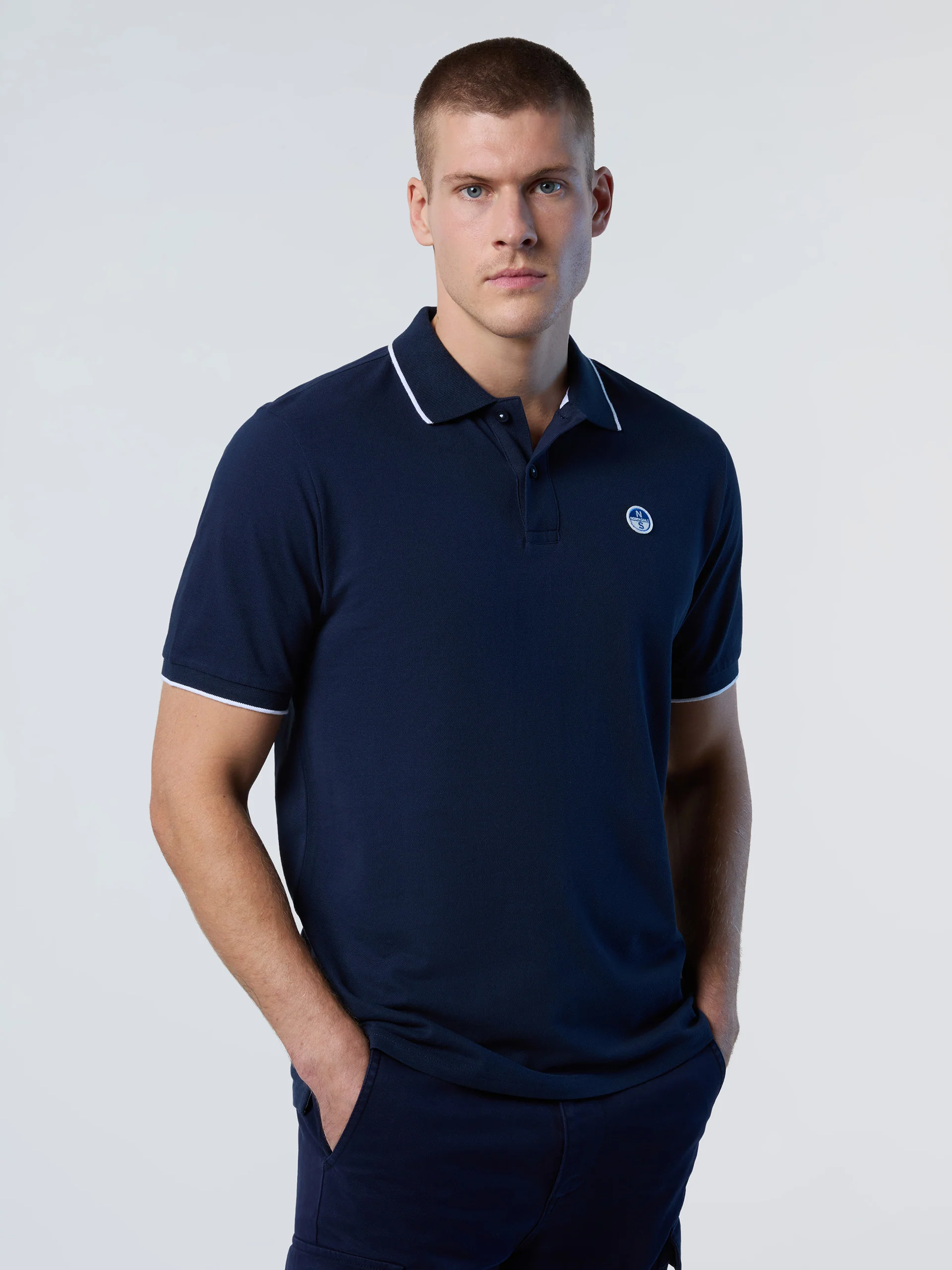 Polo shirt with collar lettering - Image 22